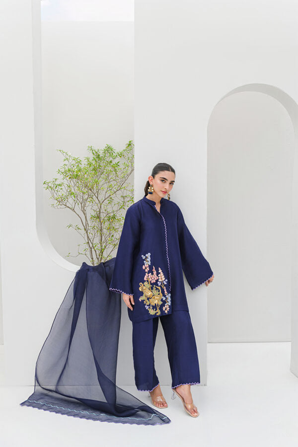 AMNA IQBAL - Dark Navy Blue
