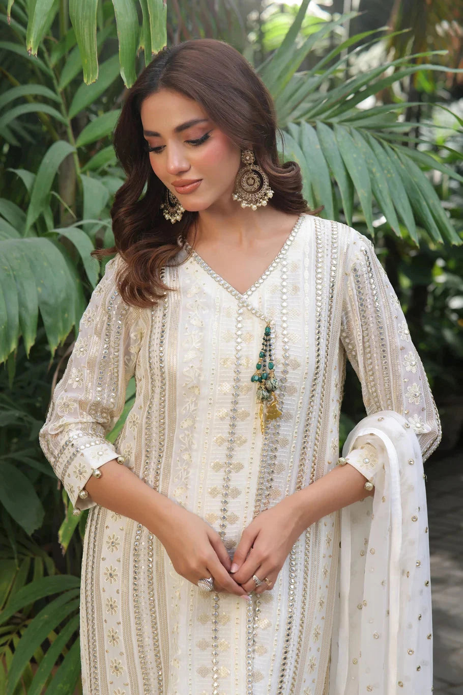 ERAM SHEIKH - Offwhite emb