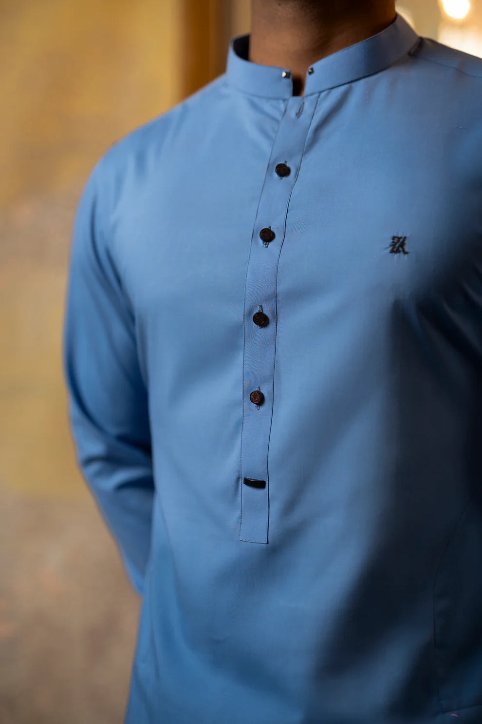 KUNZUL CHANNAR - Light blue kurta trouser