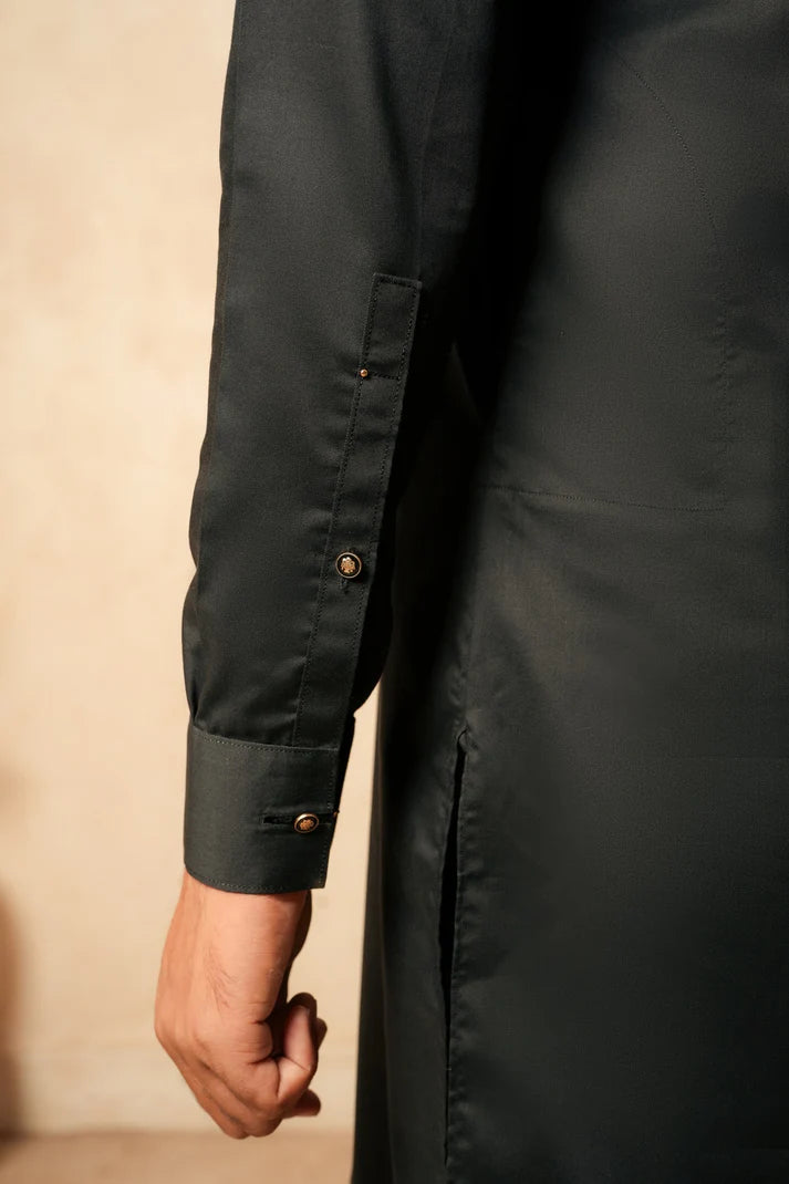 KUNZUL CHANNAR MENSWEAR - Black Premium Cotton