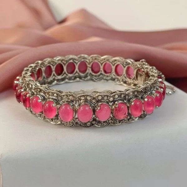 ZAHEEN KAMRAN - Pink Stones Bangle