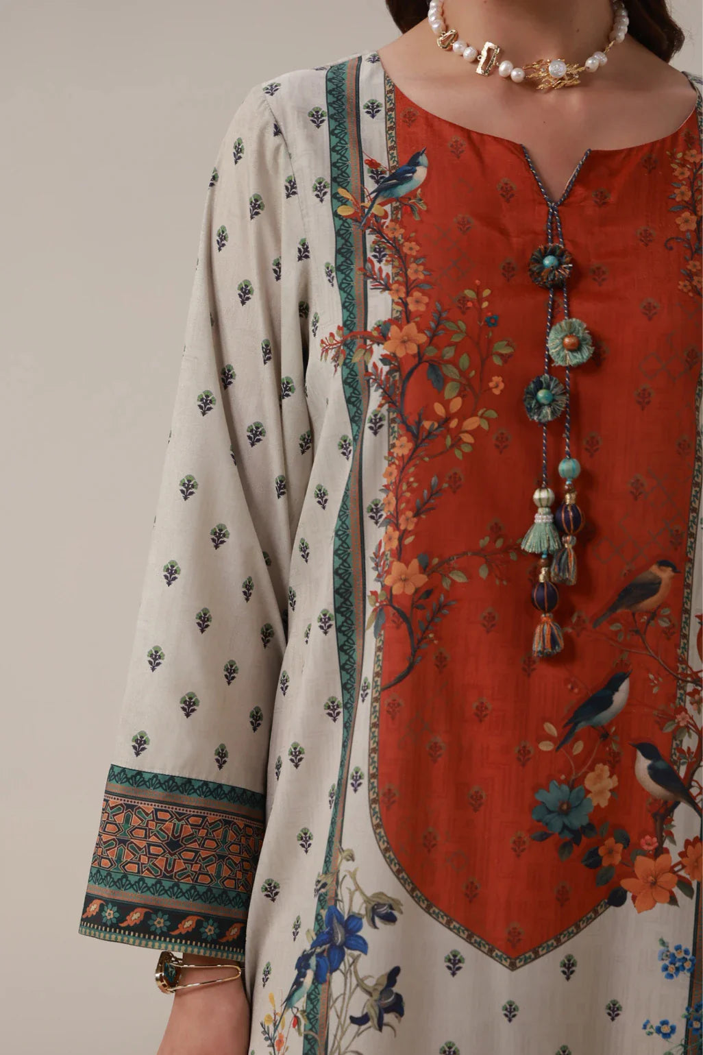 MANTO - Dillagi Dress Kaftaan Off White