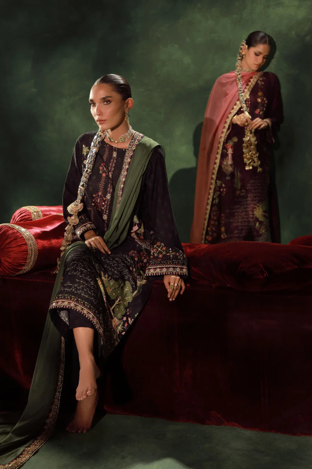 MANTO - Kanwal Set Co-ord set Dupatta Black