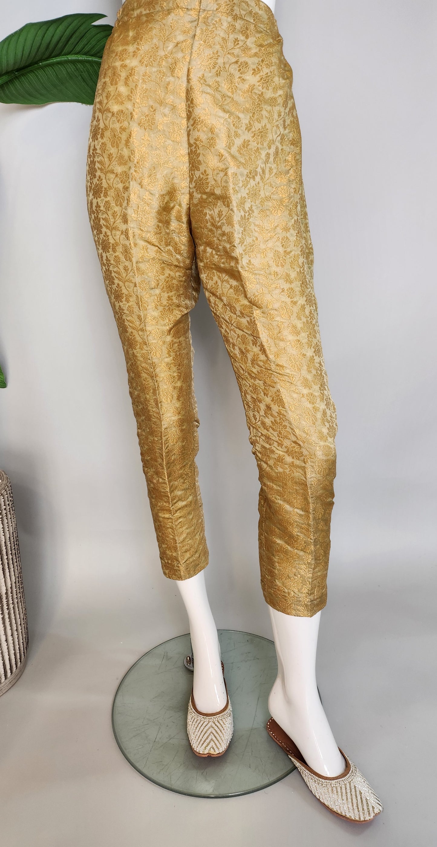 AJRAK - Bronze Gold Jamawar Pant