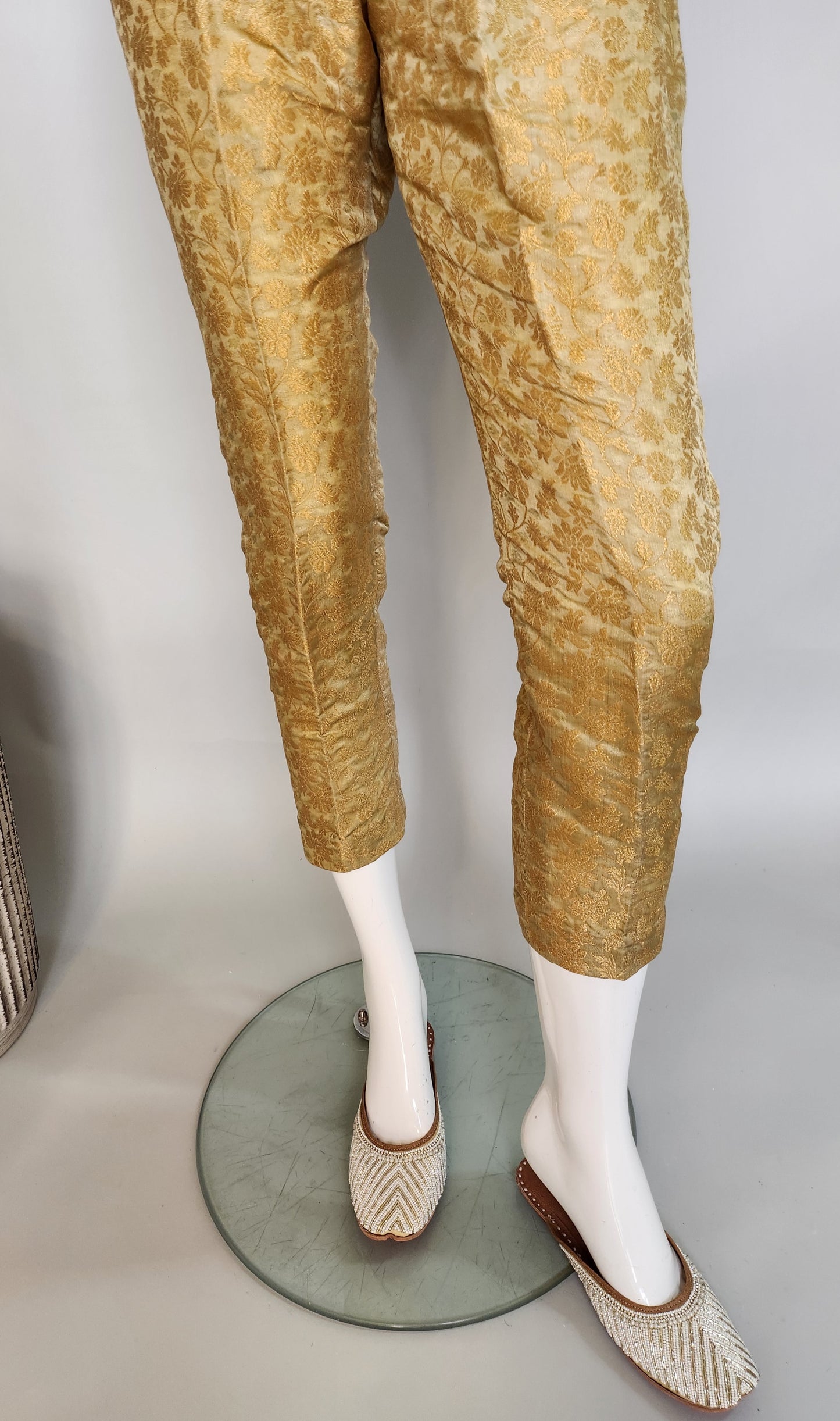 AJRAK - Bronze Gold Jamawar Pant