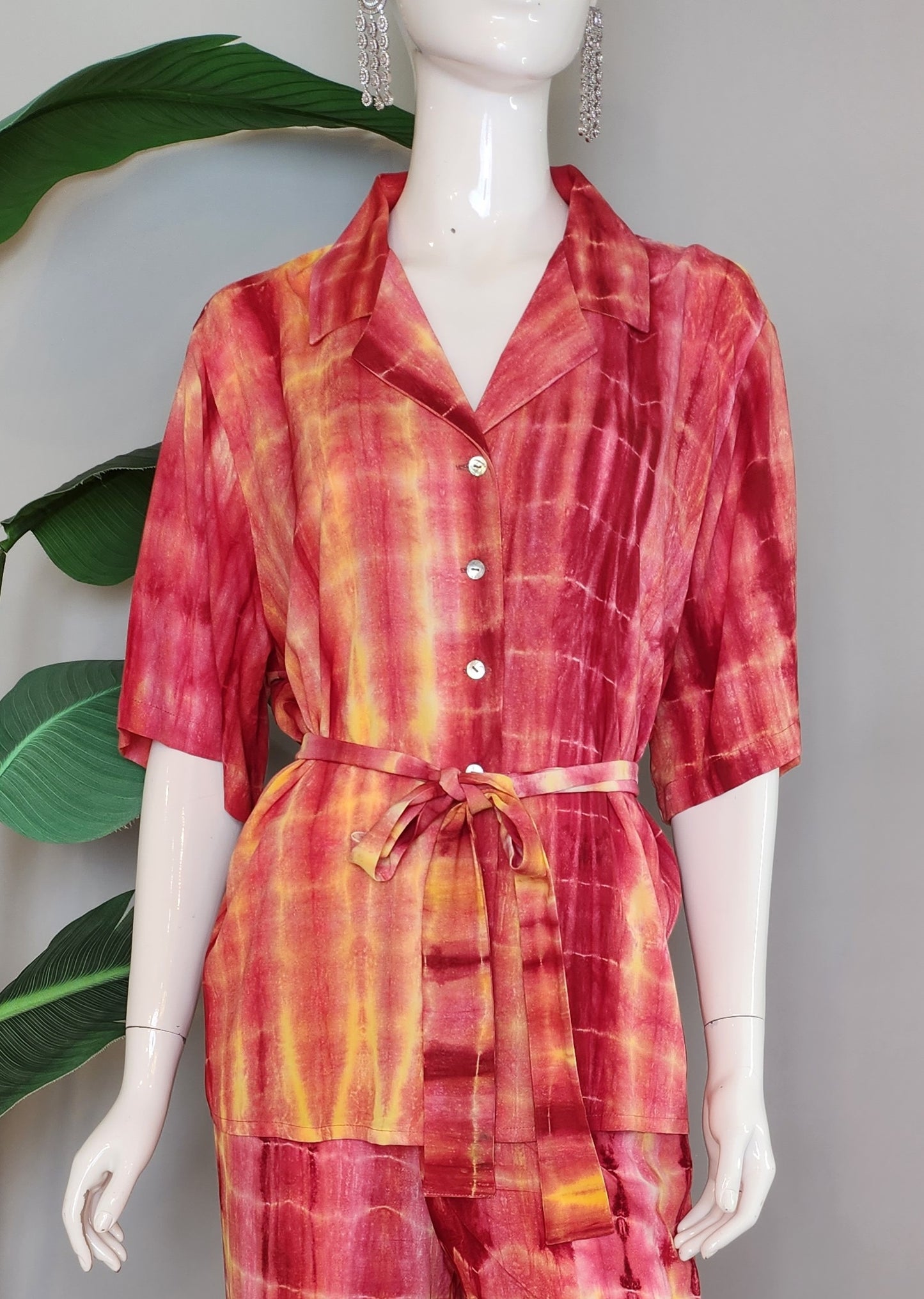 SOBIA GULZAD - Yellow Tutti Fruity Tie and Dye Set