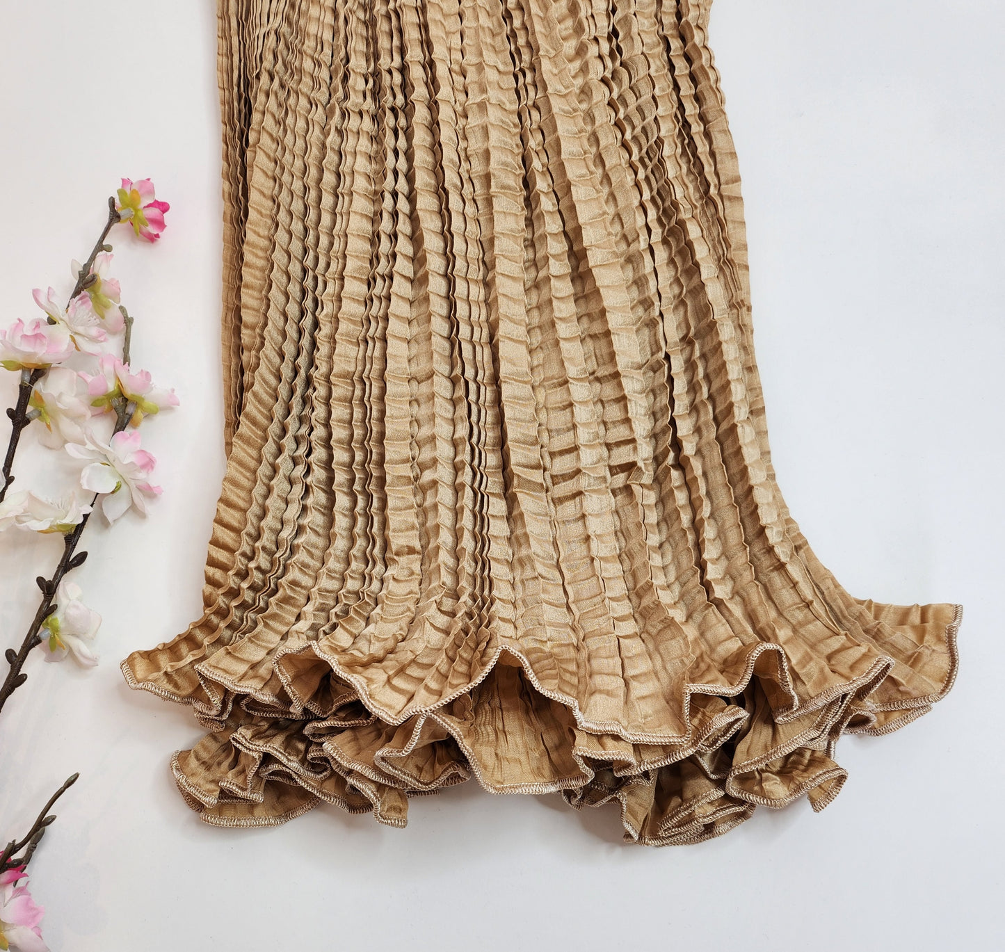 SABEEN MANEKIA -  Beige- Crushed Cullotes