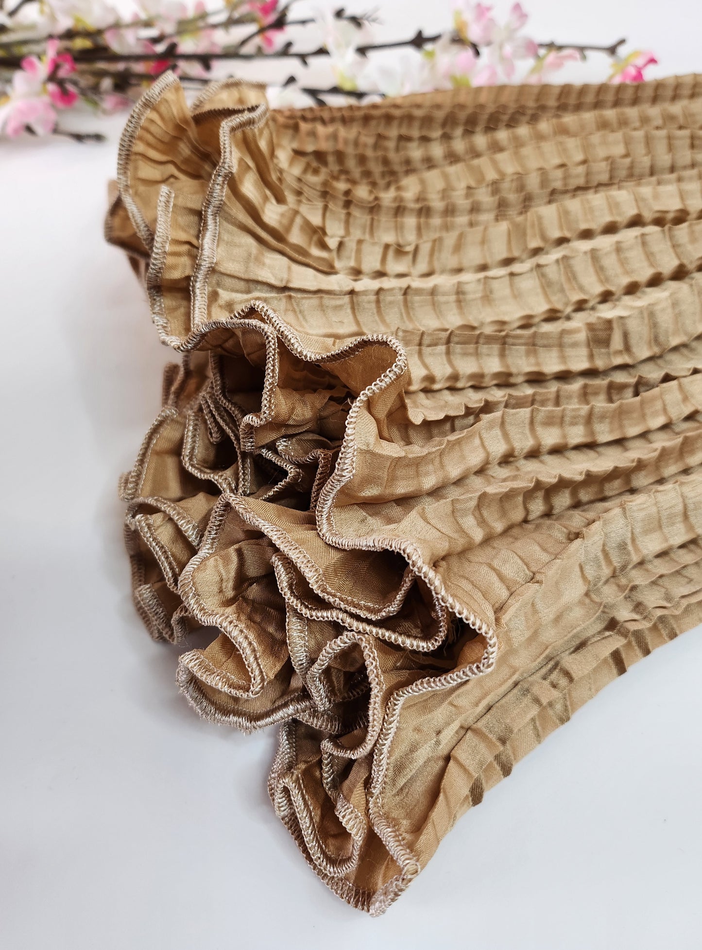 SABEEN MANEKIA -  Beige- Crushed Cullotes