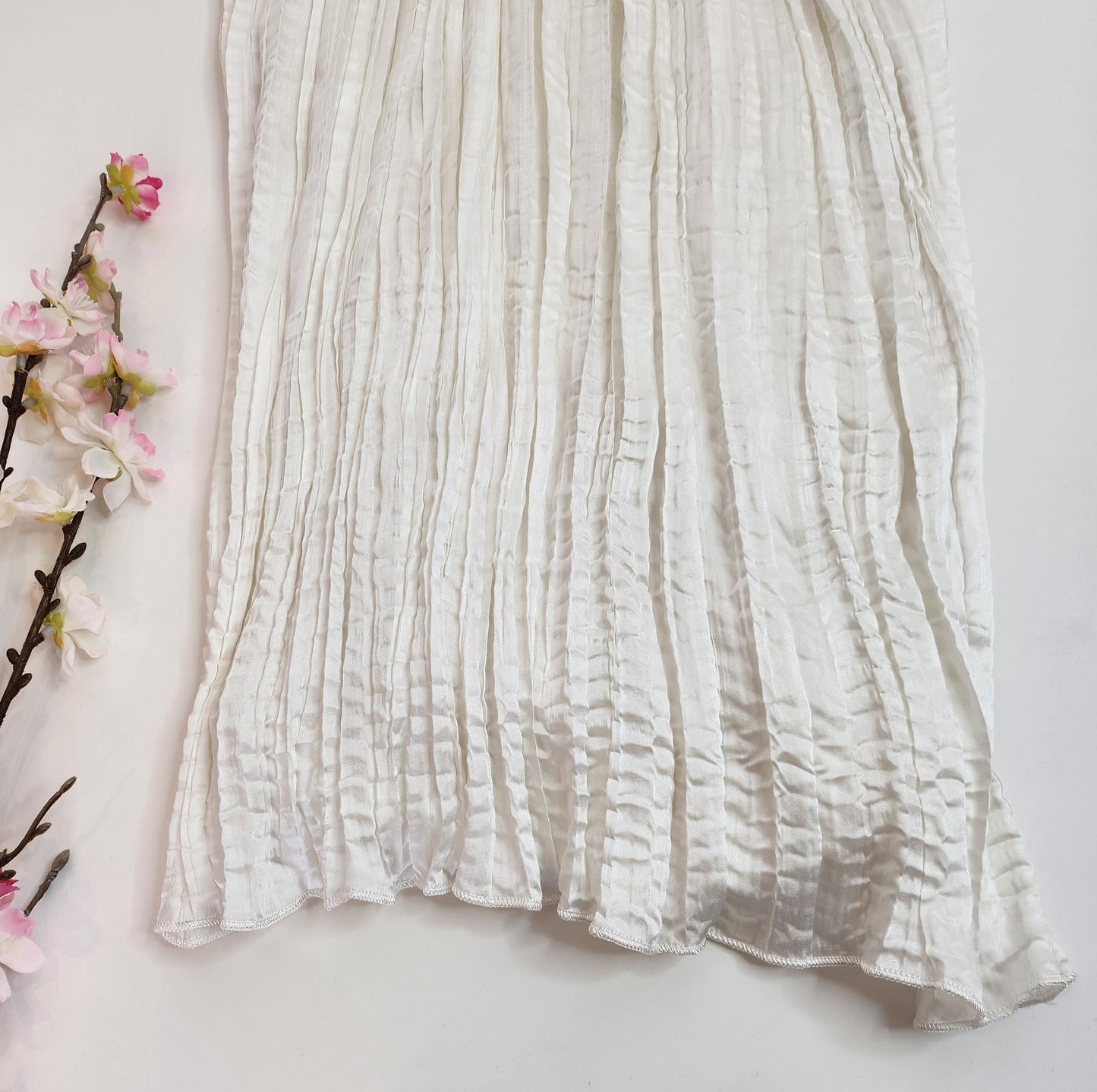 SABEEN MANEKIA - White - Crushed Culottes with gota