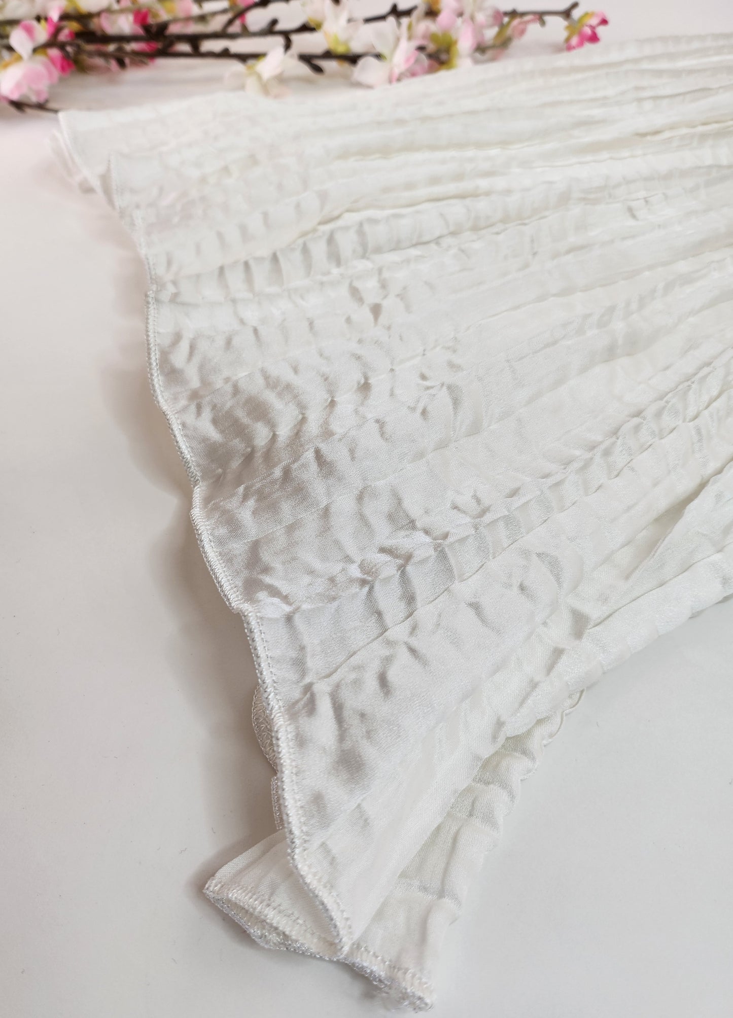SABEEN MANEKIA - White - Crushed Culottes with gota