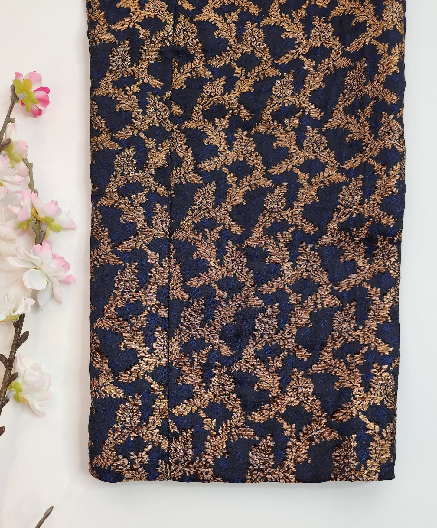 SABEEN MANEKIA - Jamawar Pant - Navy Blue
