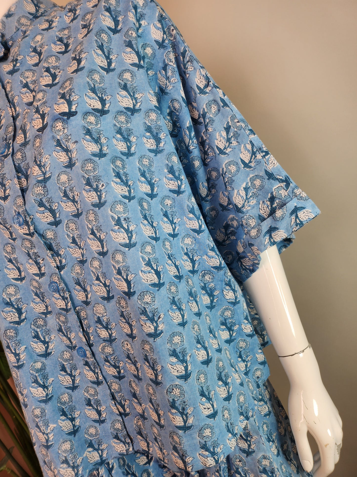 SOBIA GULZAD - Blue Lotus Print Coord Set