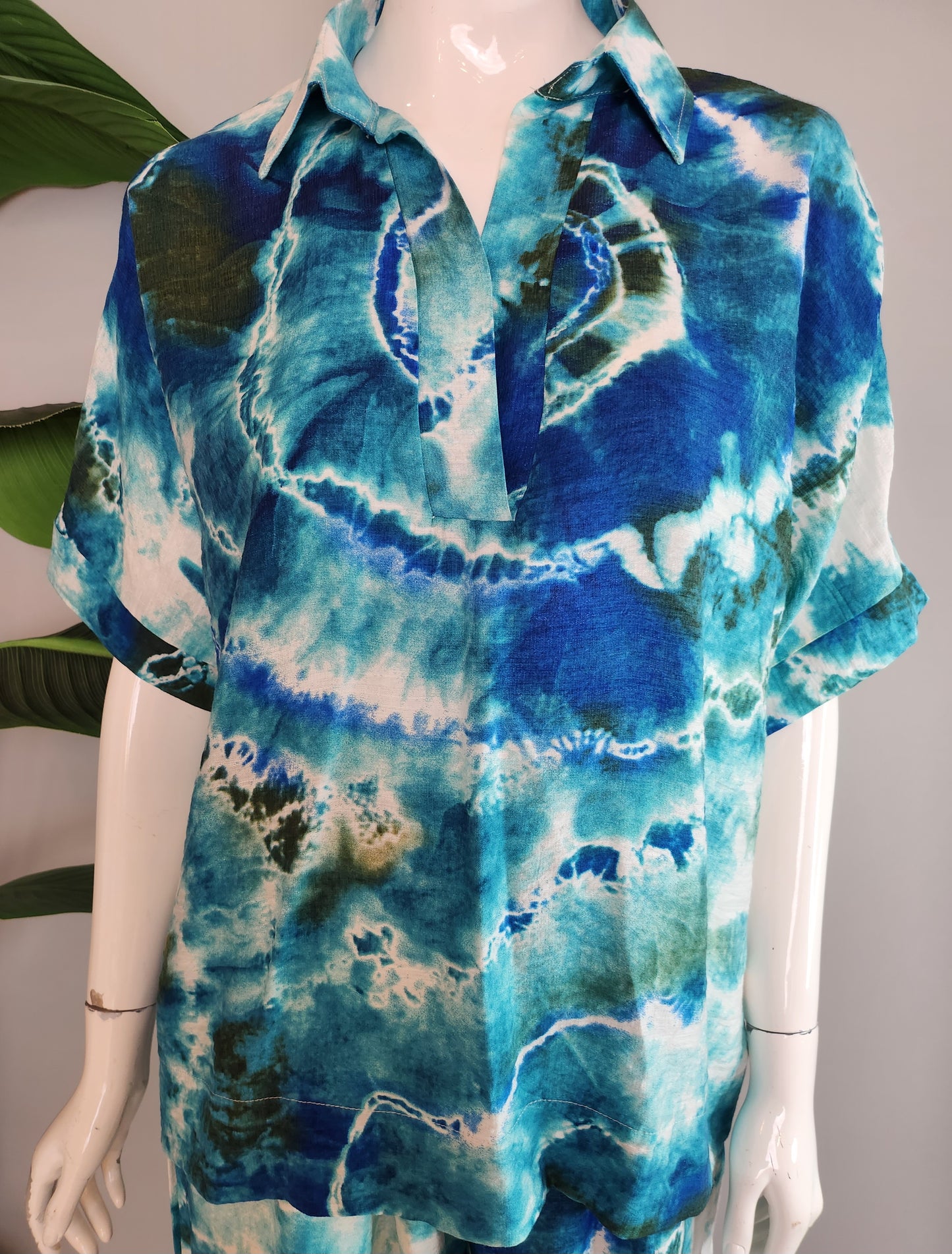 SOBIA GULZAD - Blue Green Tie Dye Set
