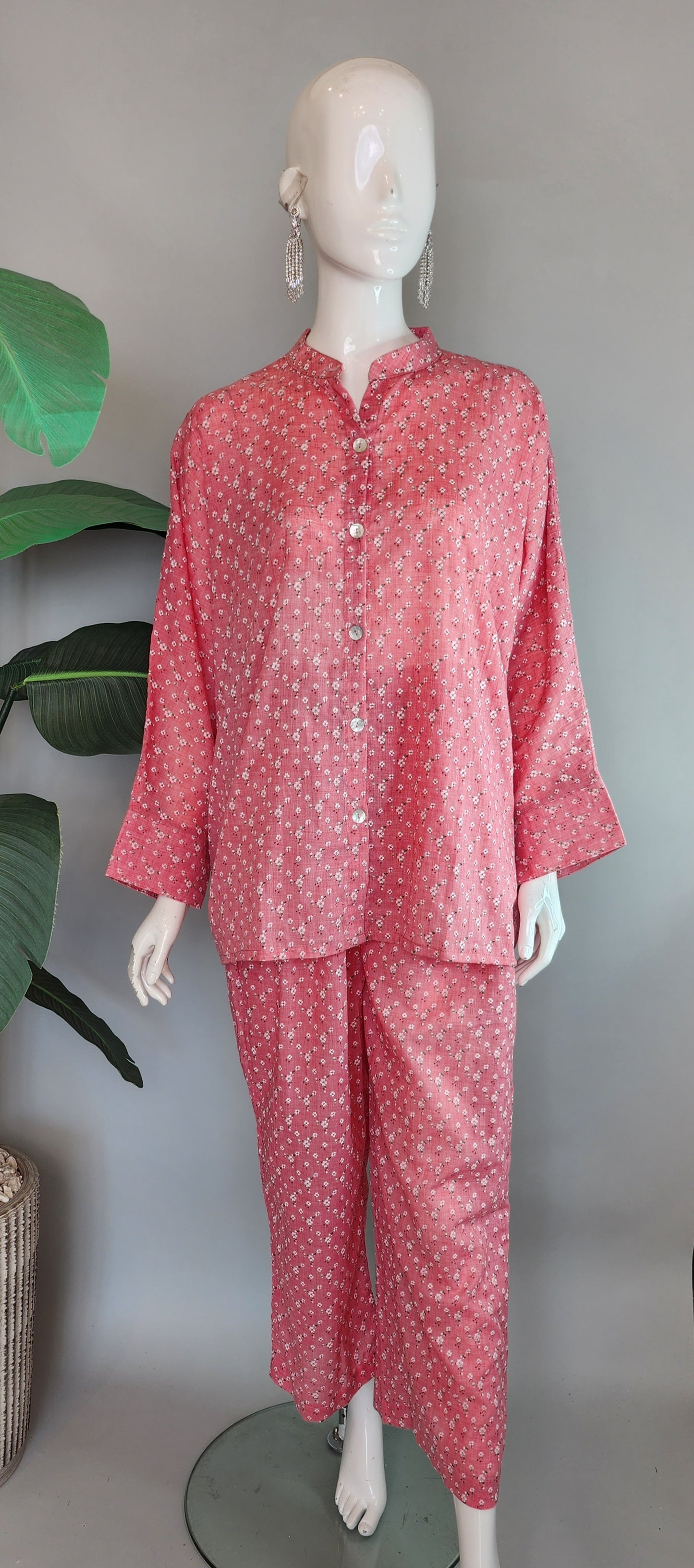 SOBIA GULZAD - Pink Floral Coord Set
