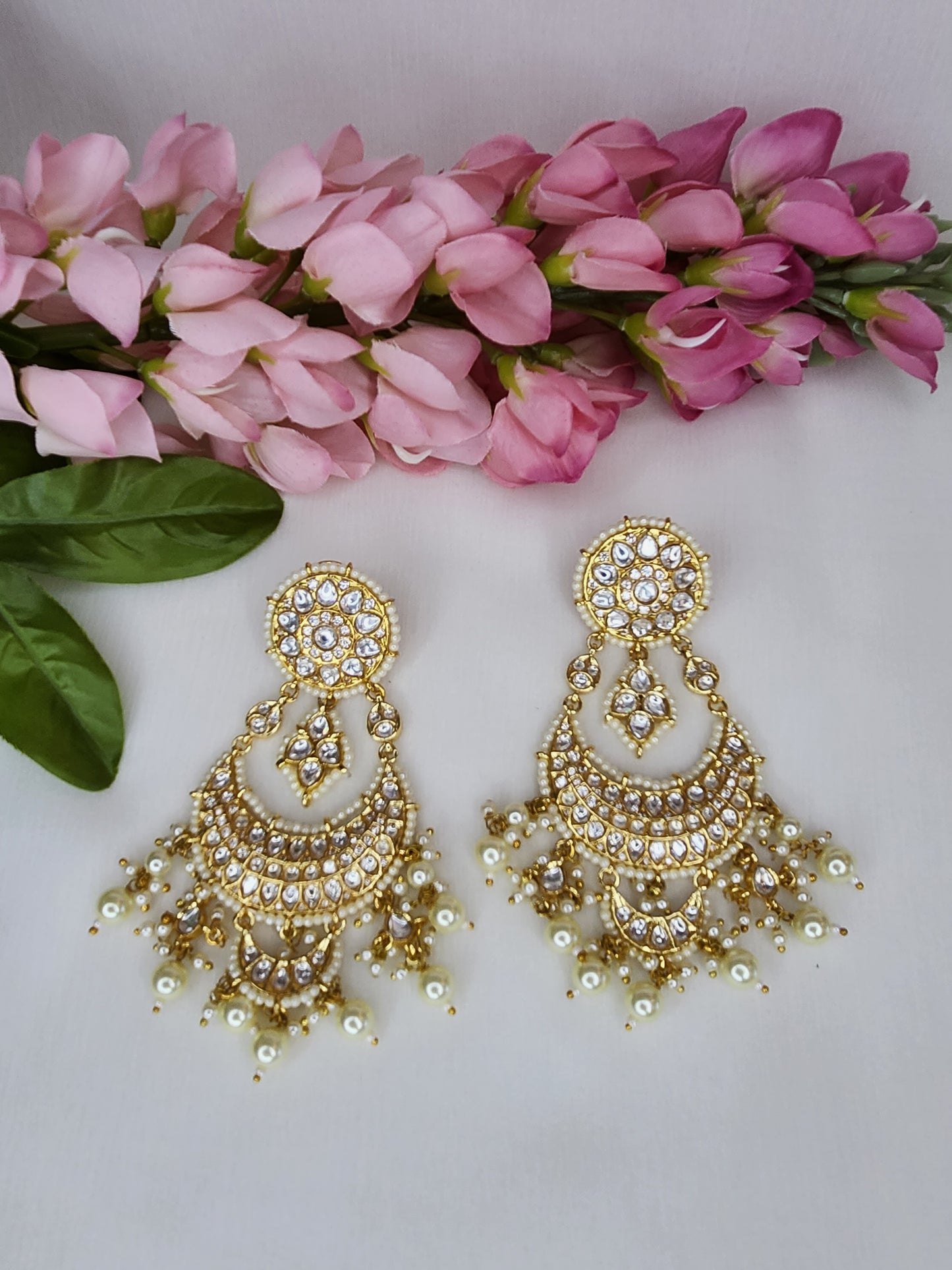 THE BUTTERFLY EFFECT - Dangler kundan earrings