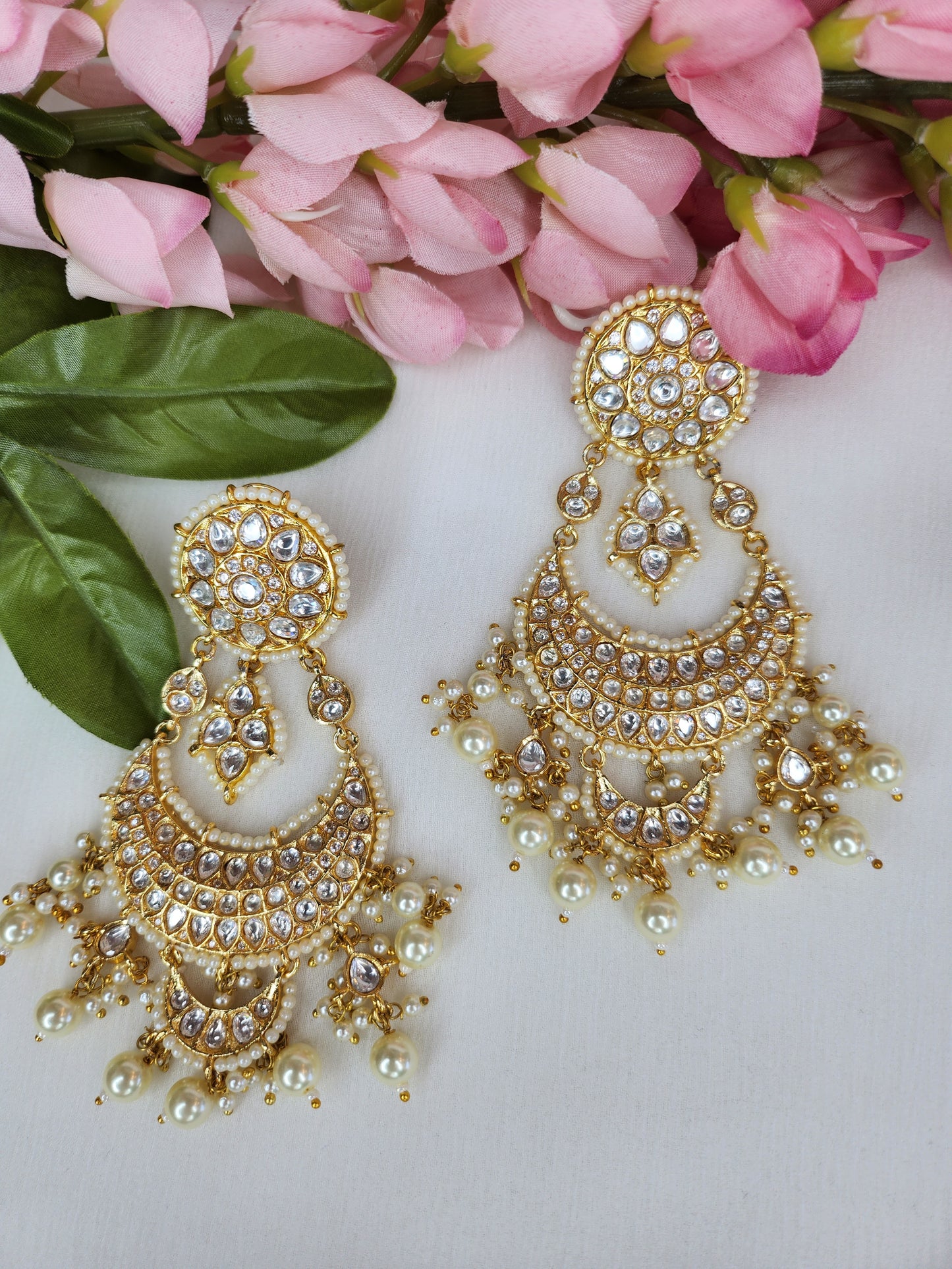 THE BUTTERFLY EFFECT - Dangler kundan earrings