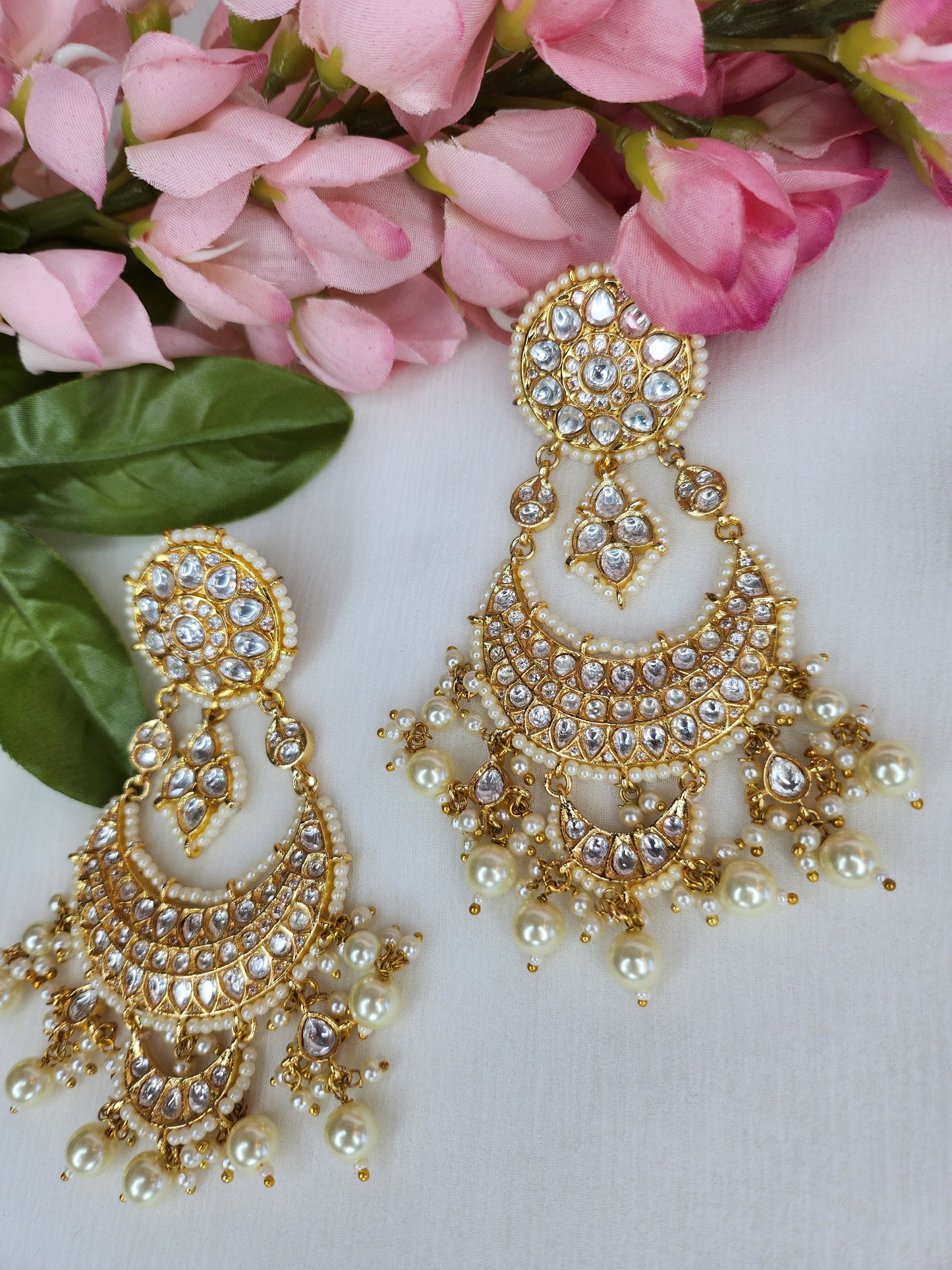 THE BUTTERFLY EFFECT - Dangler kundan earrings