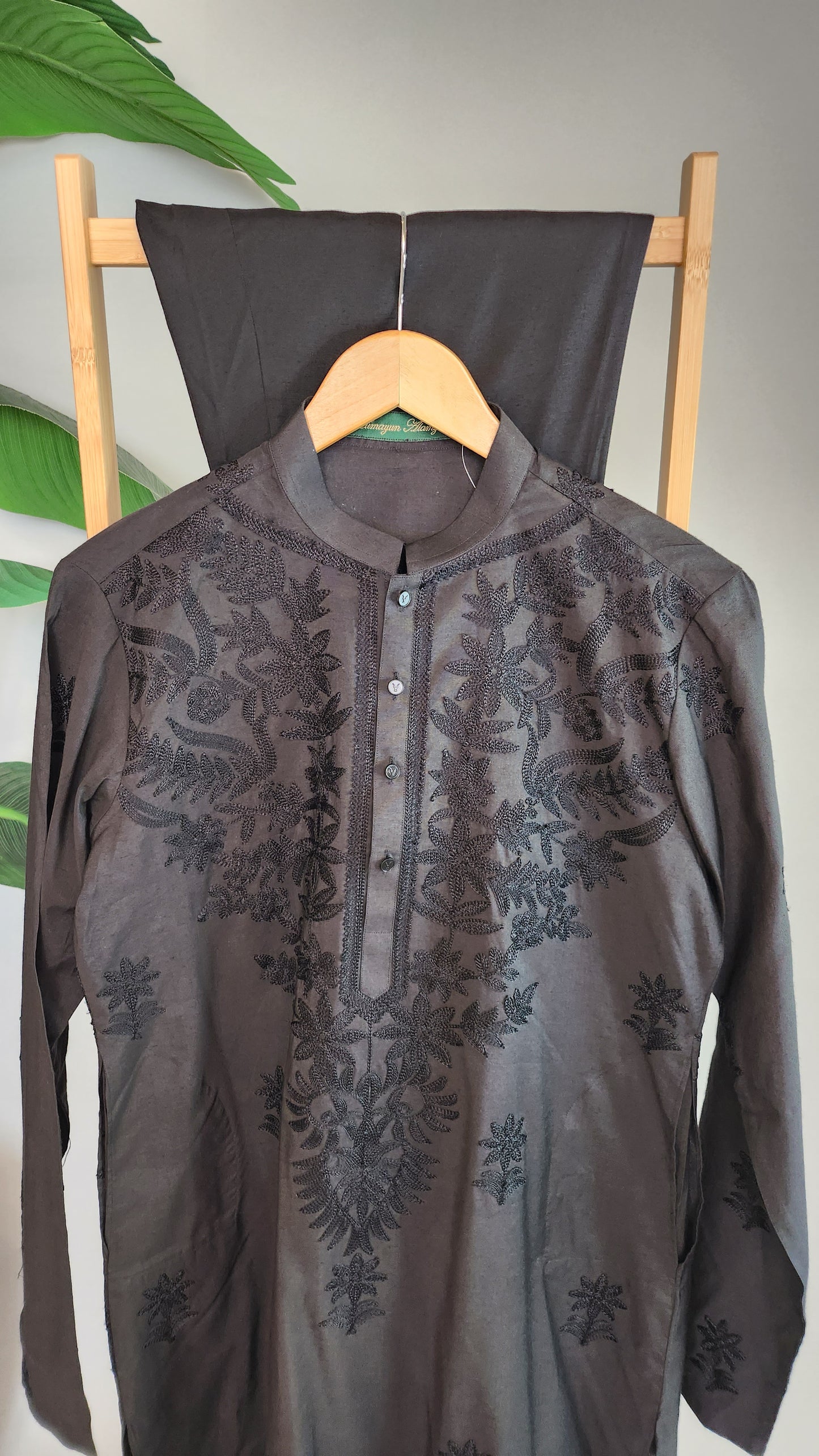 HUMAYUN ALAMGIR (MENSWEAR) - Black Emb