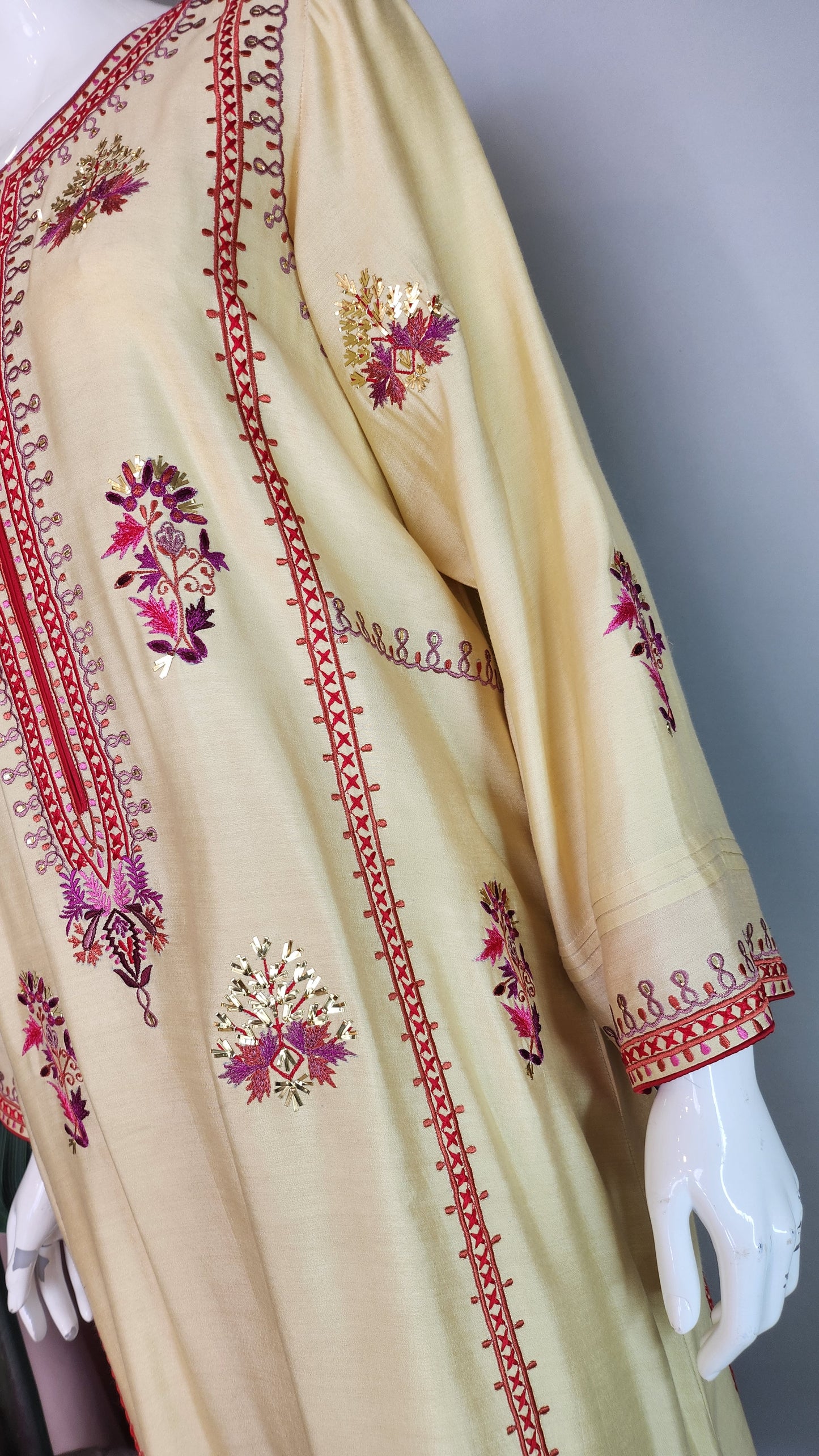 SEEMA IFTIKHAR - Lime Color Yellow  Kurta