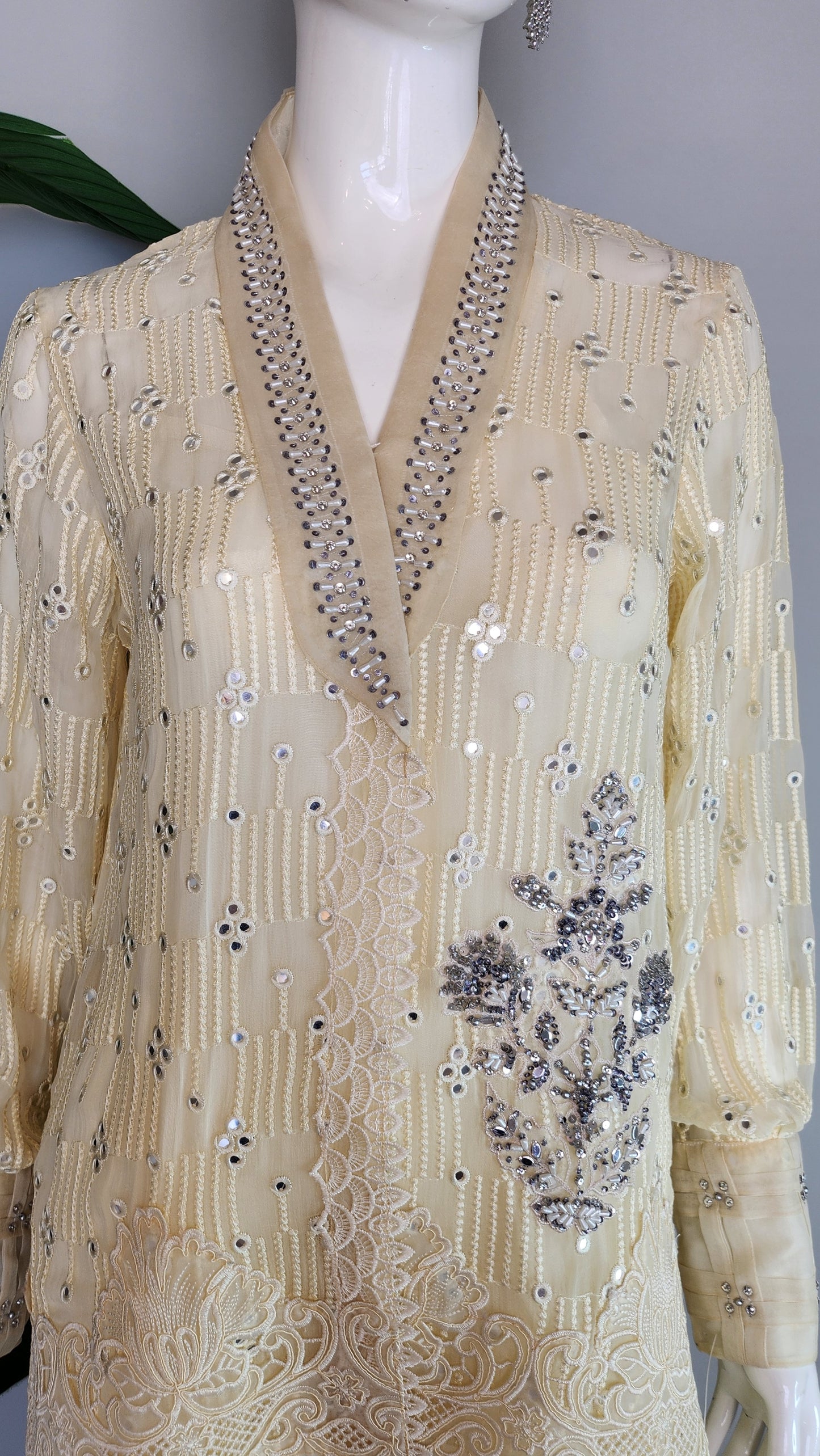 FARAH ZUBAIR - Yellow Sequins