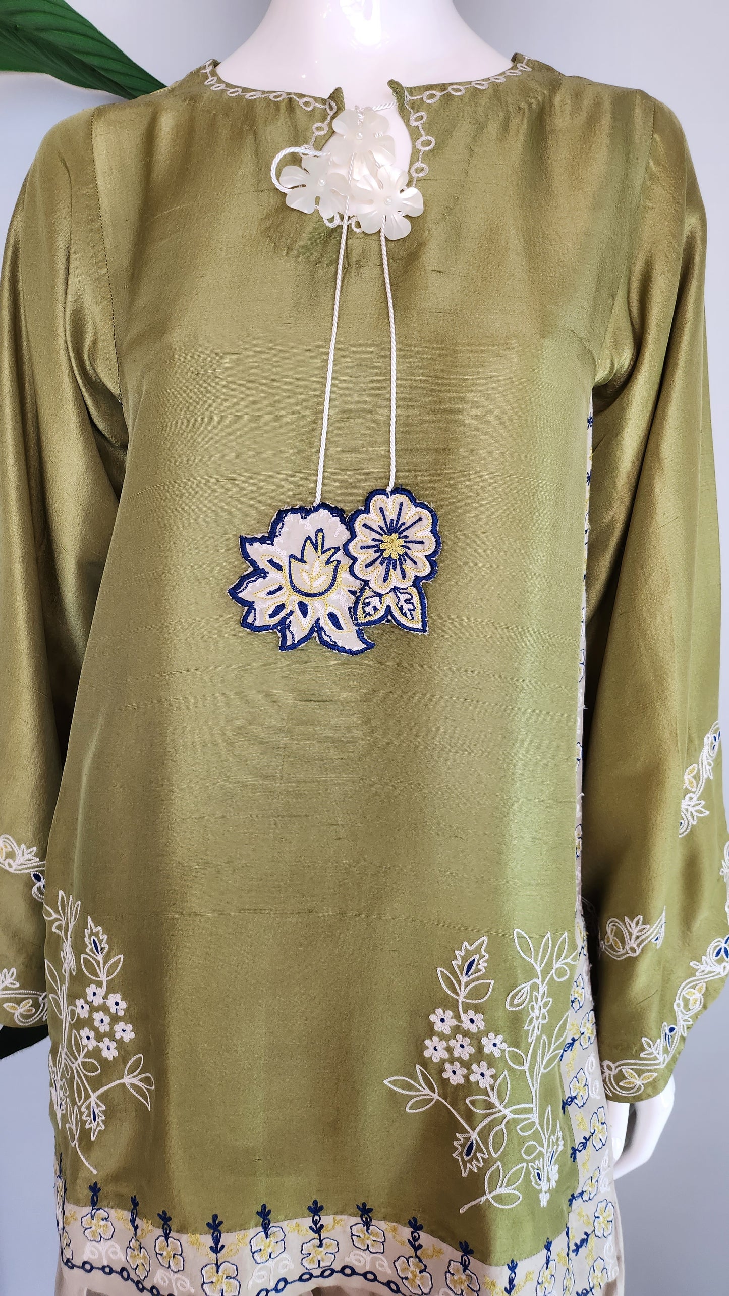 FARAH ZUBAIR - Olive Green Shirt
