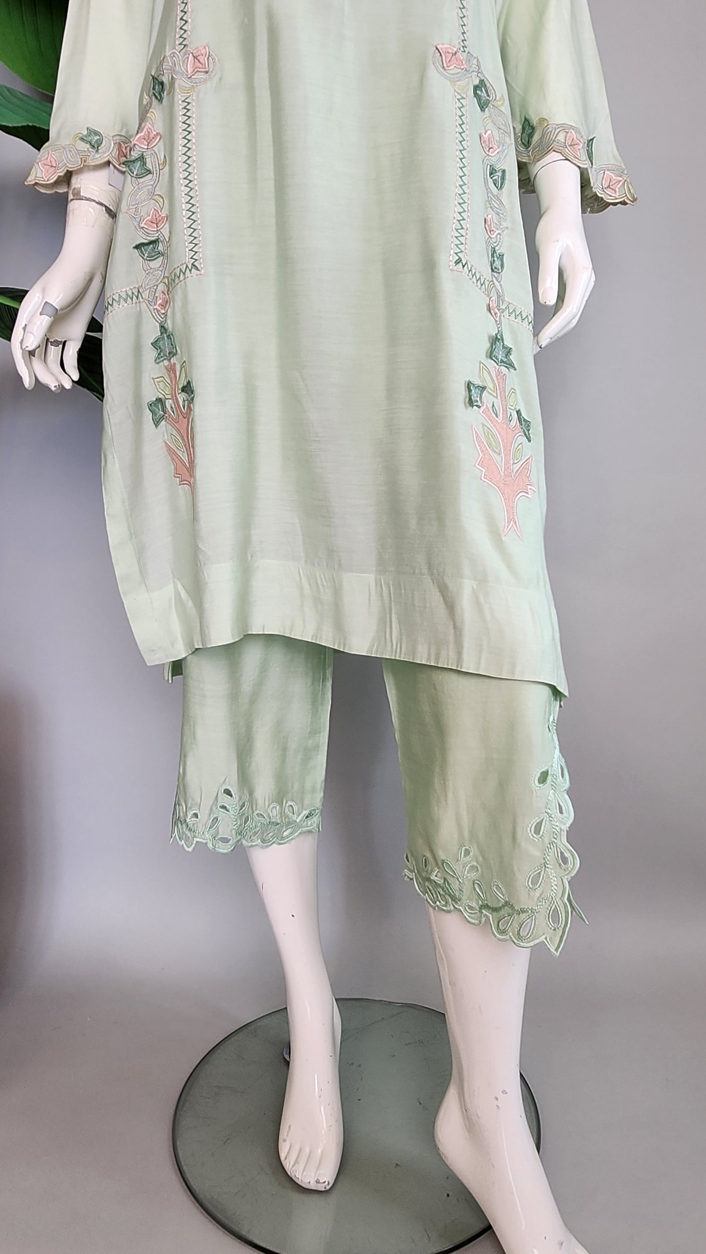 KOMAL LAKHANI - Mint Green Khadisilk