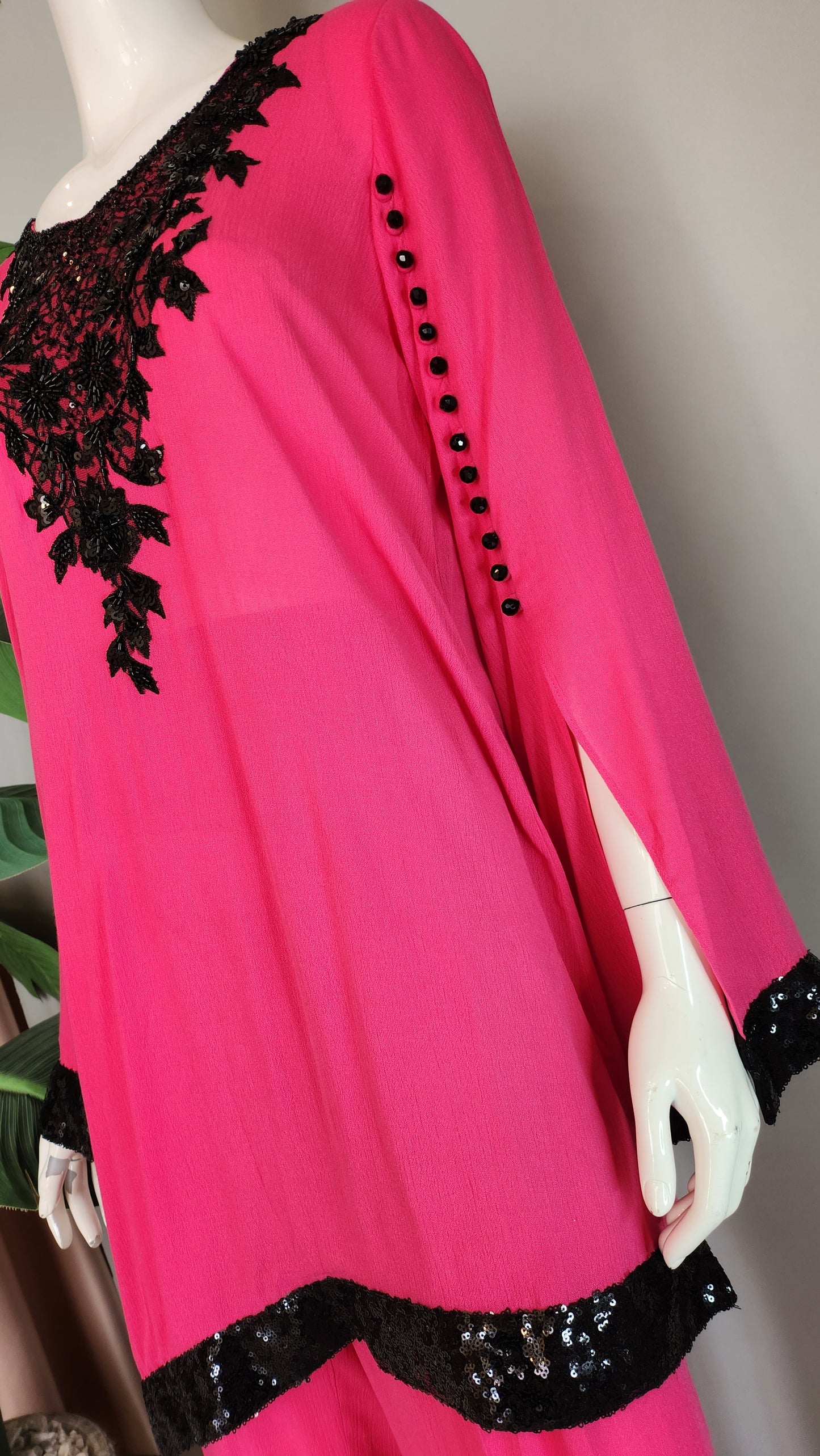 MARIA RAO - Pink long sleeves Black