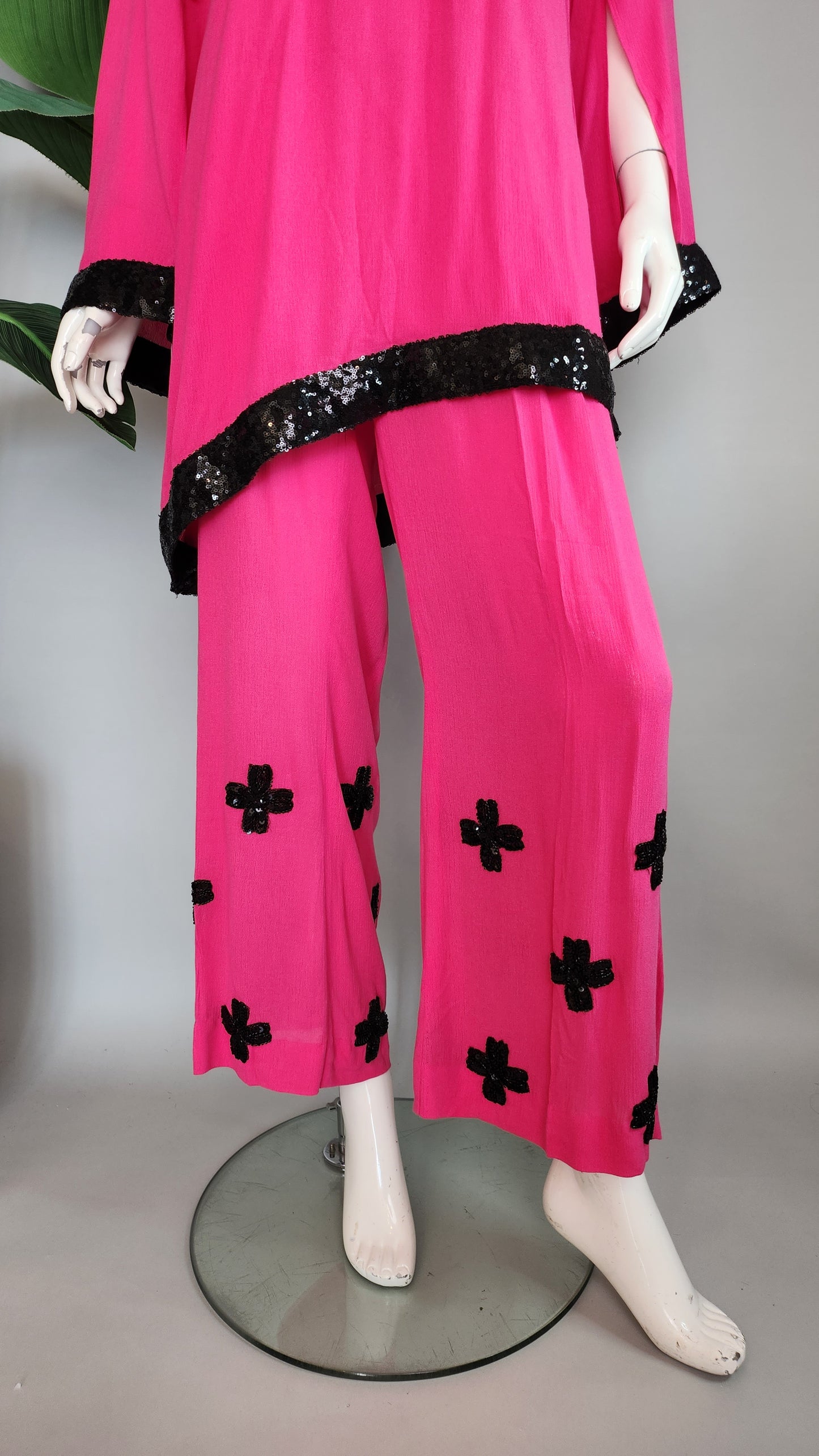 MARIA RAO - Pink long sleeves Black
