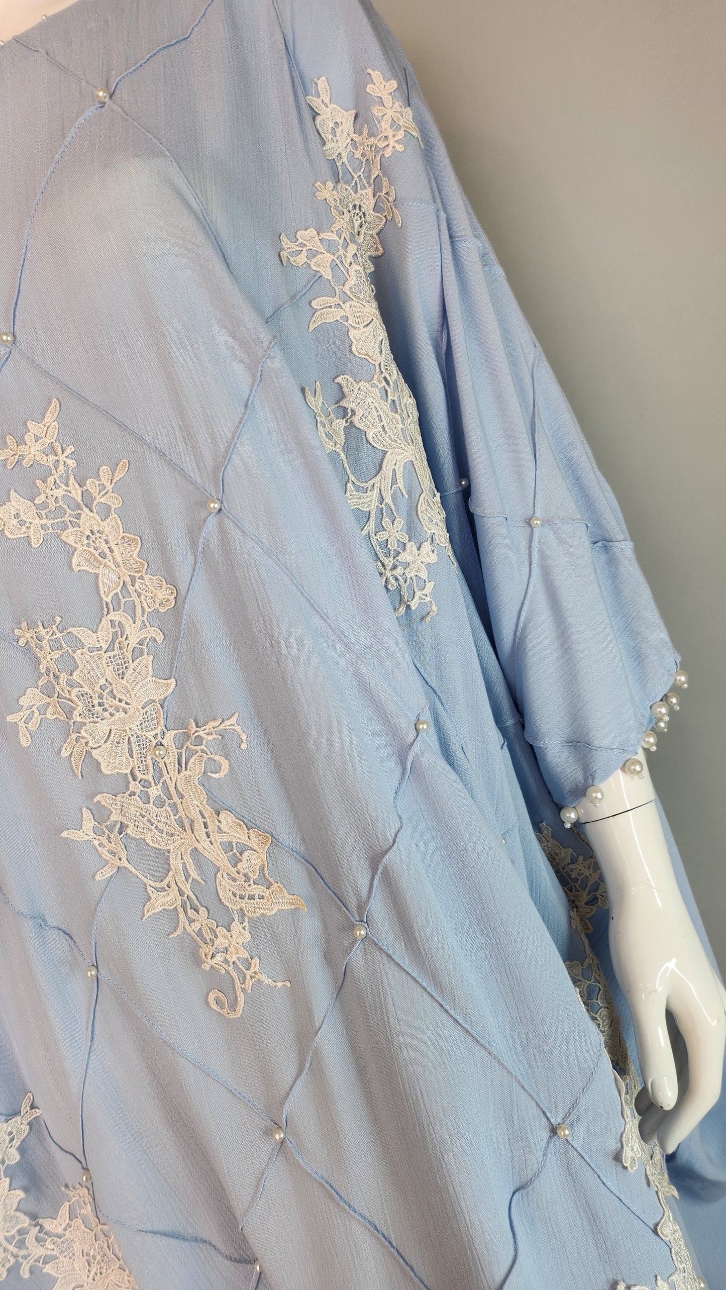 MARIA RAO - Sky Blue Poncho