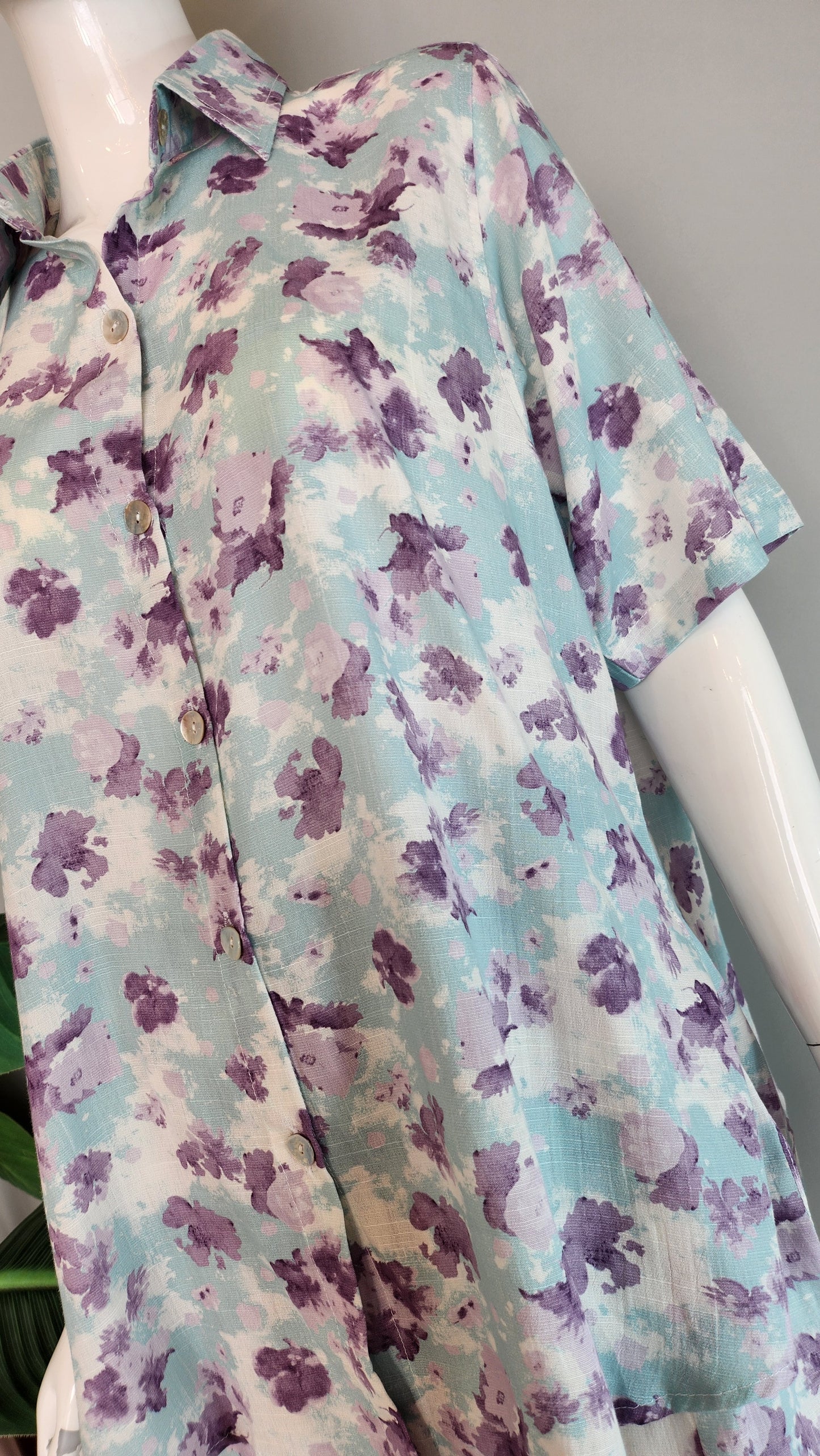 SOBIA GULZAD - Purple Blue Floral Set