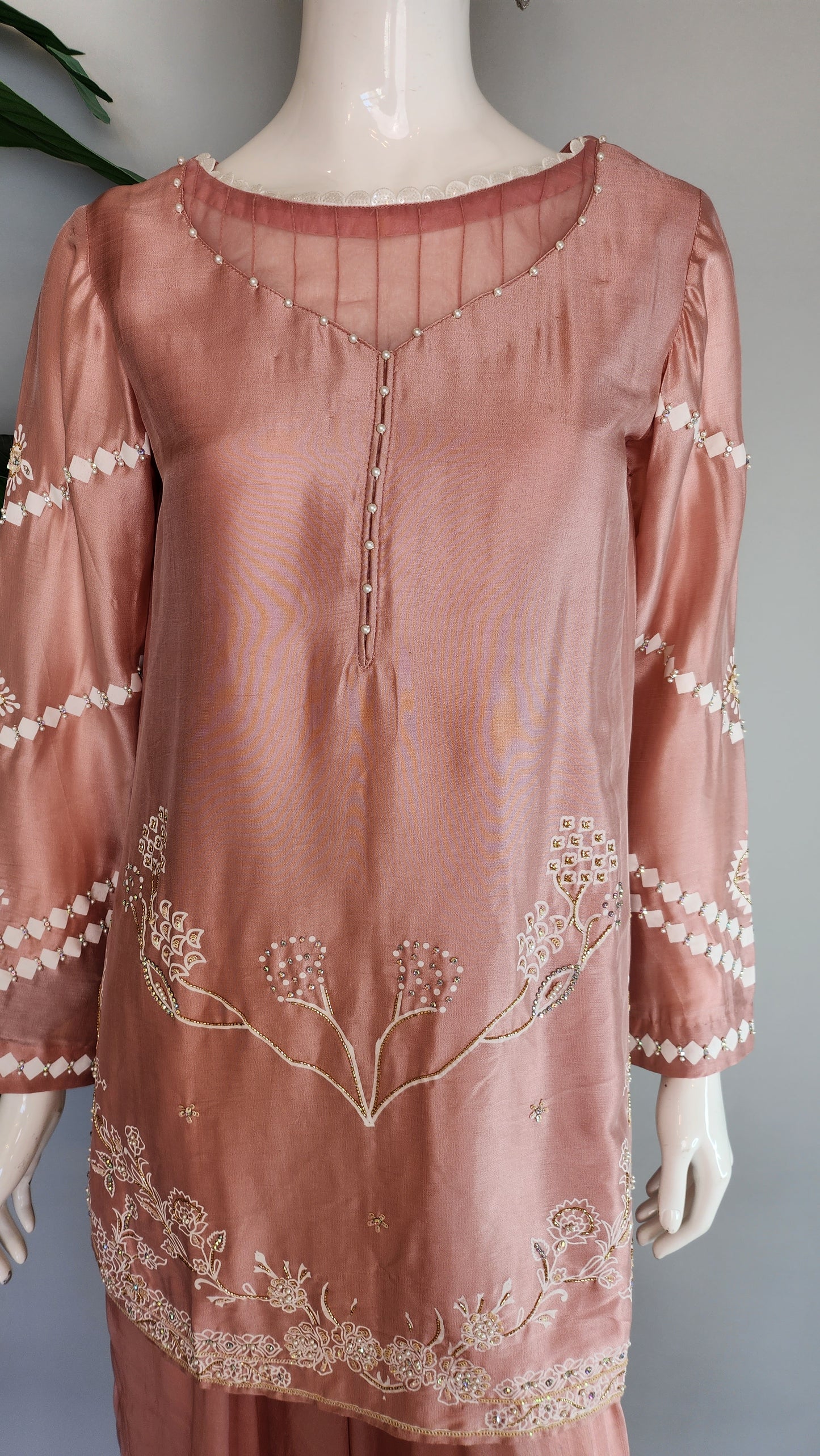 MAHOGANY - Pastel Pink with flared Pants