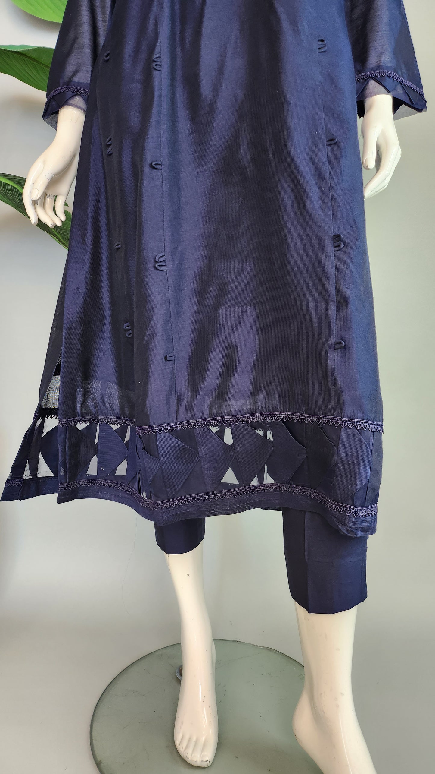 MAHOGANY - Navy Blue with work