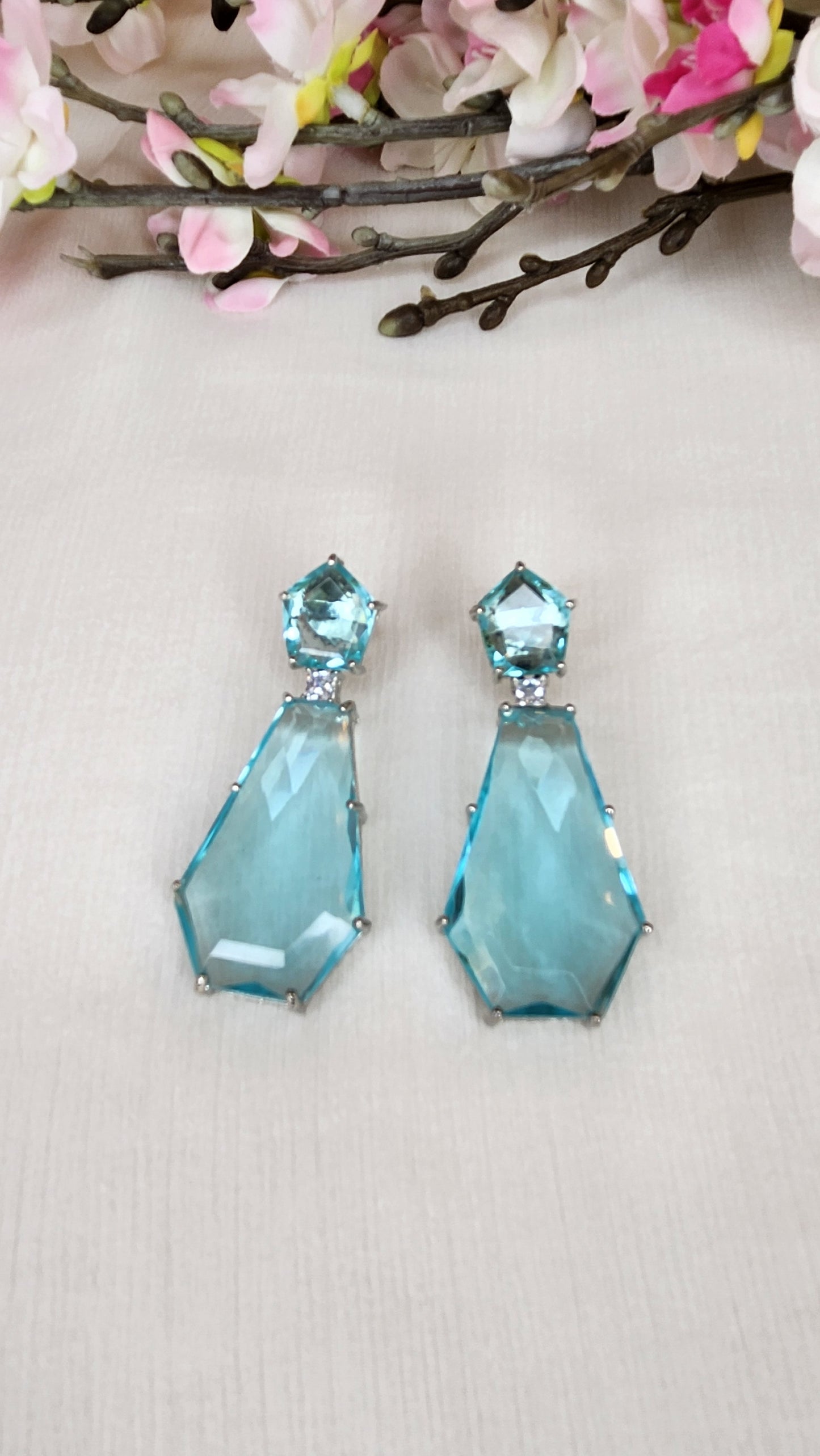THE BUTTERFLY EFFECT - Light Blue Jules Earrings
