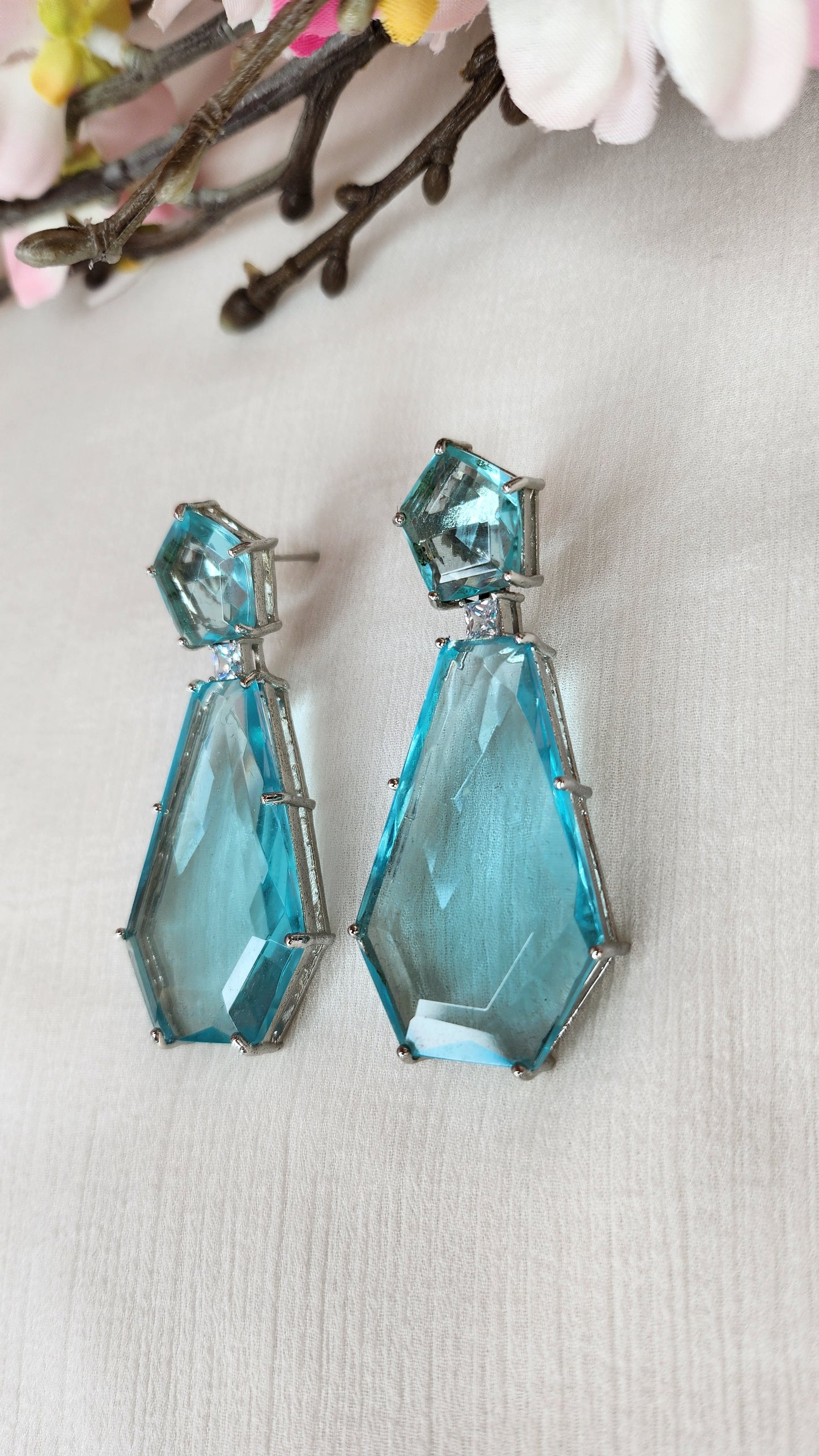 THE BUTTERFLY EFFECT - Light Blue Jules Earrings