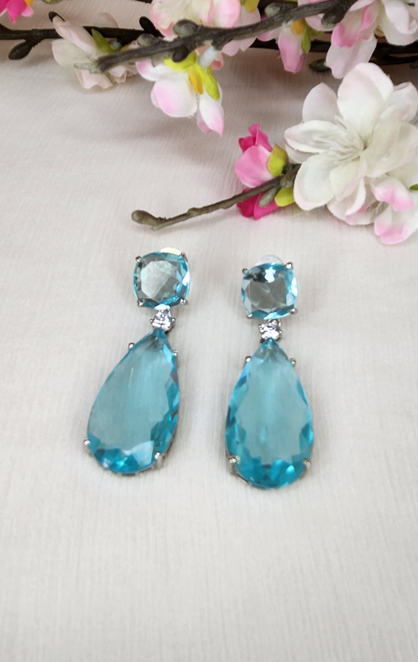THE BUTTERFLY EFFECT - Light Blue Jules Earrings
