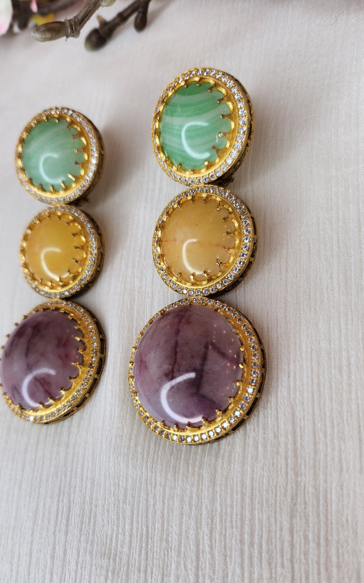 THE BUTTERFLY EFFECT - Multi Color Earrings Purple