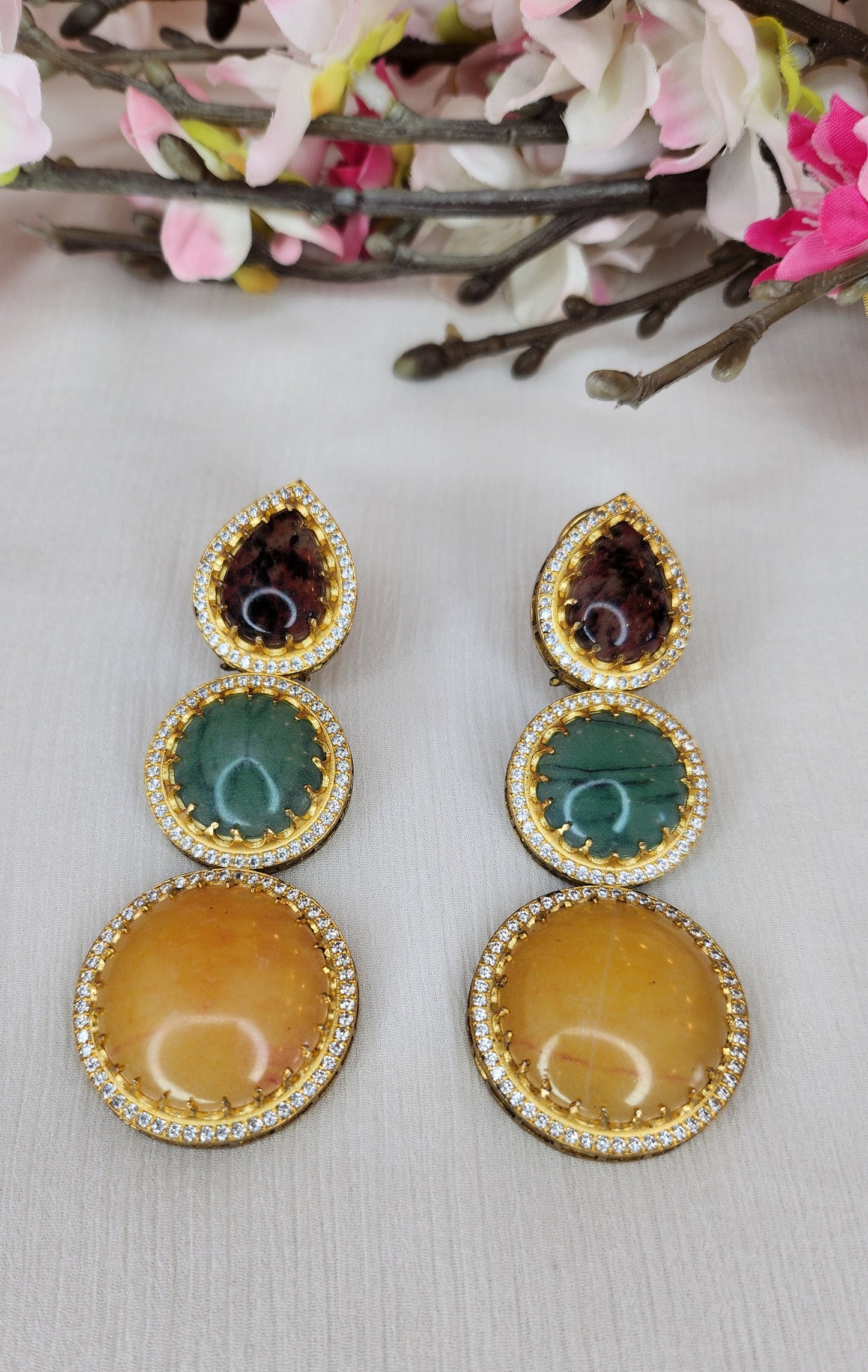 THE BUTTERFLY EFFECT - Multi Color Earrings Yellow