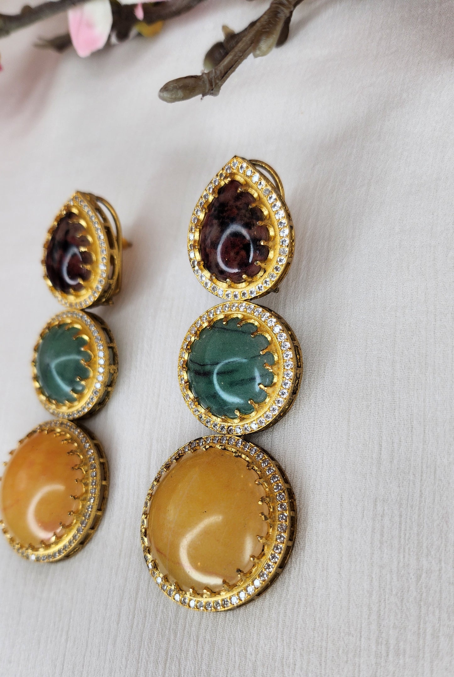 THE BUTTERFLY EFFECT - Multi Color Earrings Yellow