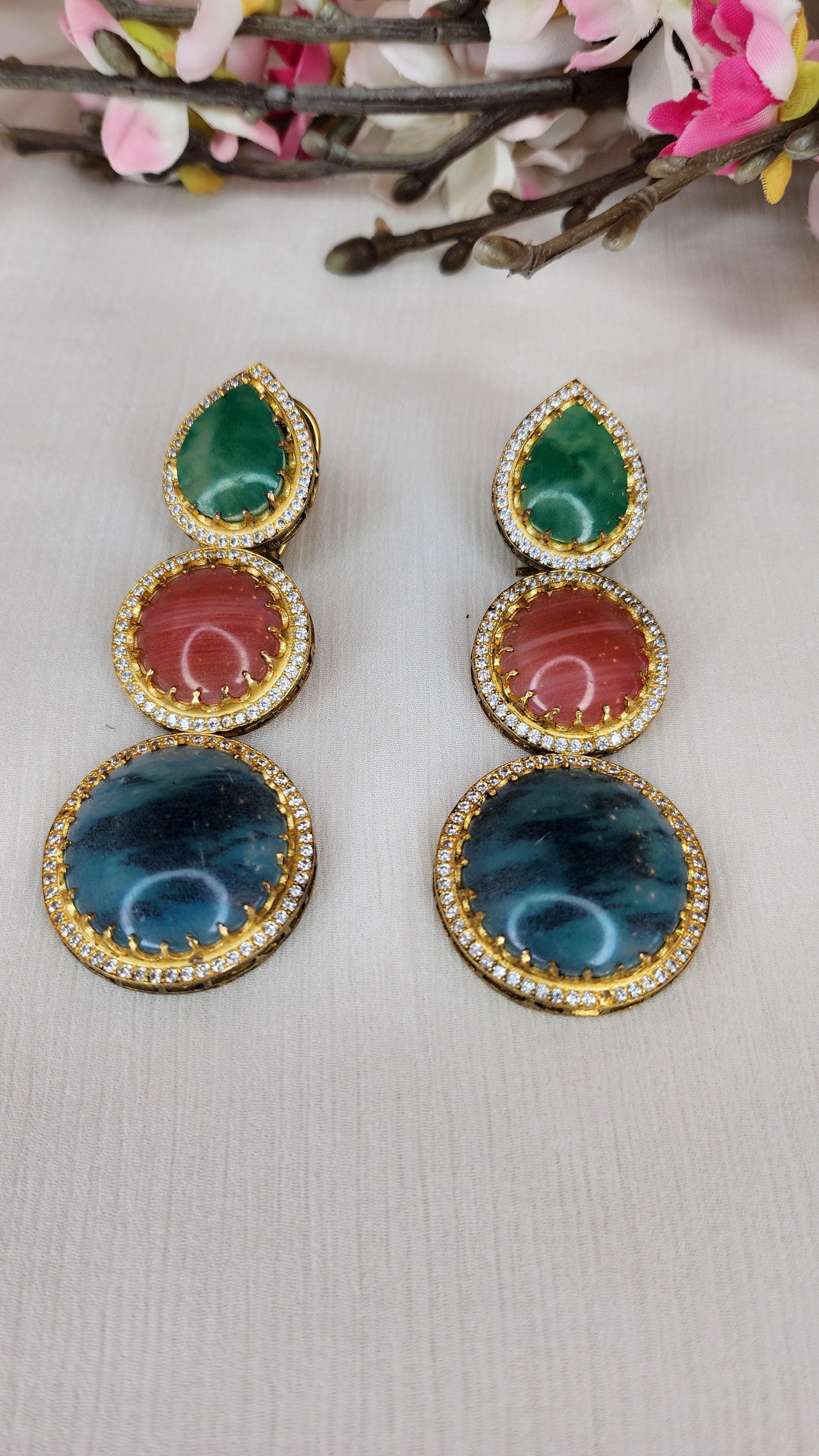 THE BUTTERFLY EFFECT - Multi Color Earrings Blue