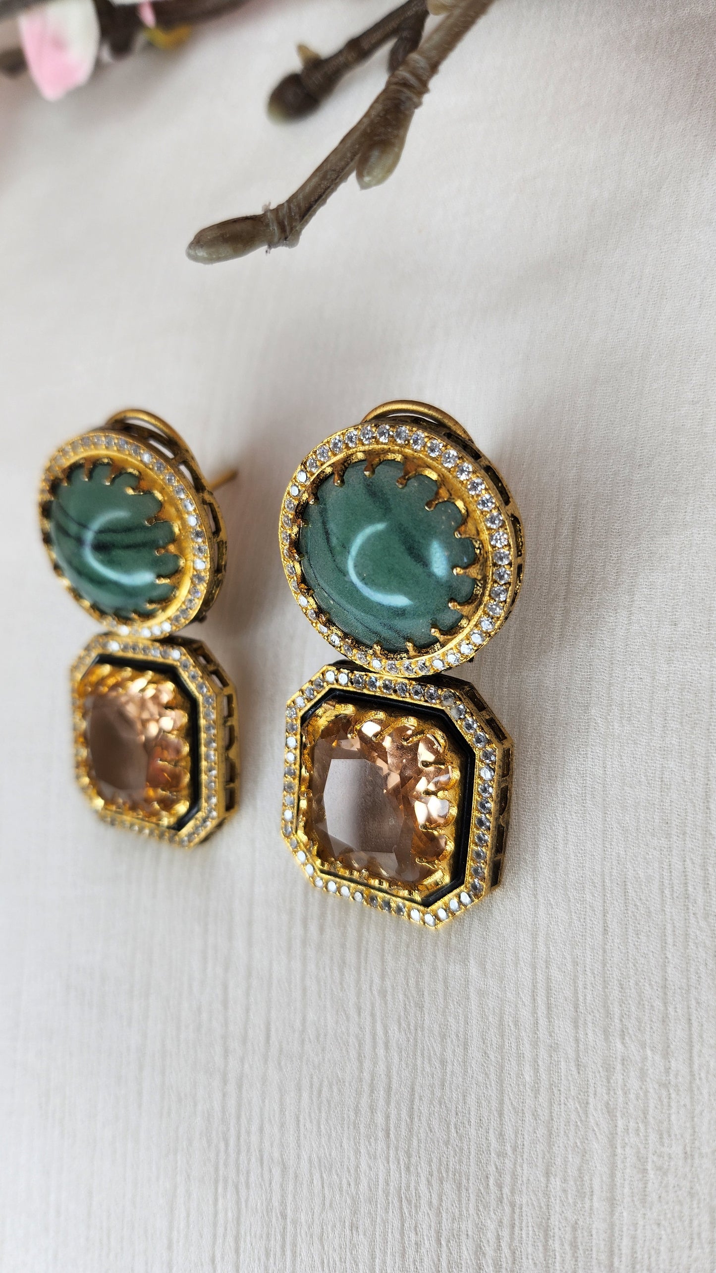 THE BUTTERFLY EFFECT - 2 Layer Multi Earrings