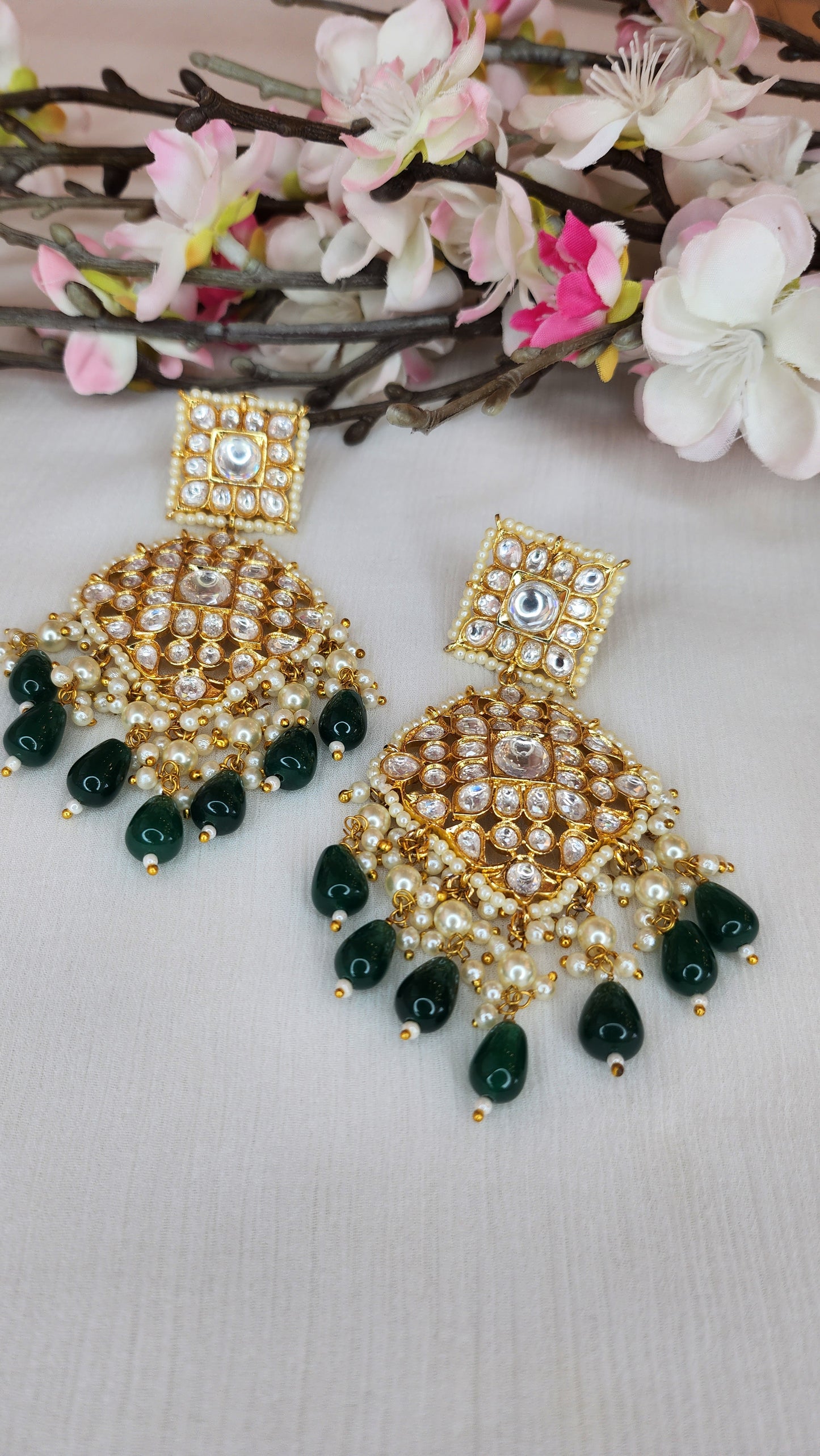 THE BUTTERFLY EFFECT - Green Balay Earrings