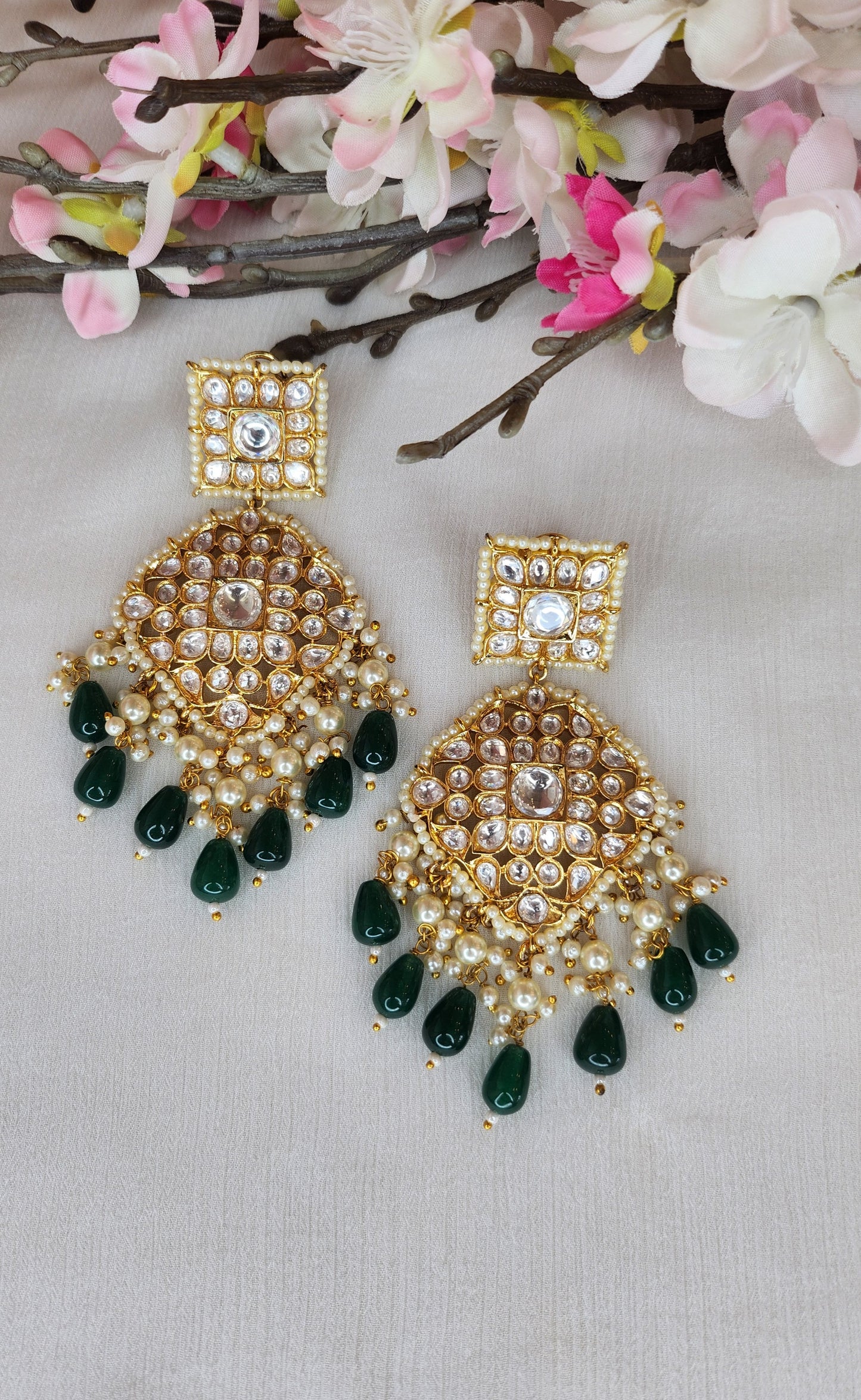 THE BUTTERFLY EFFECT - Green Balay Earrings