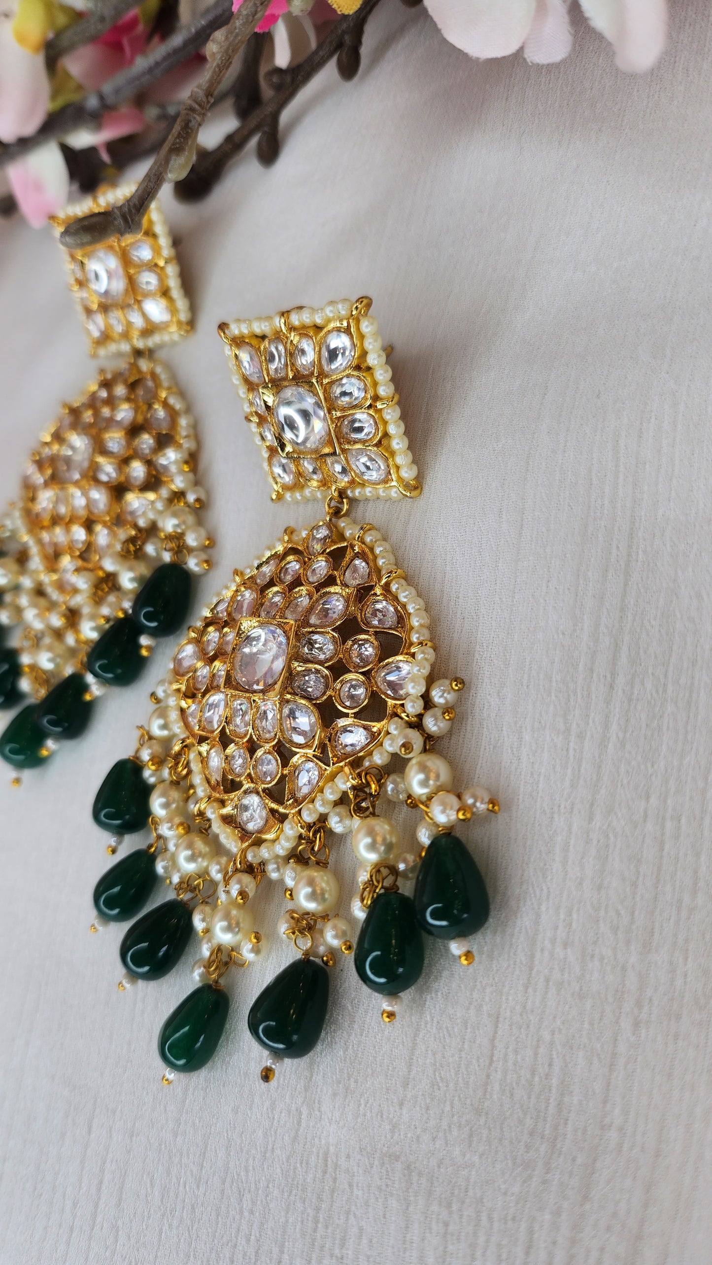 THE BUTTERFLY EFFECT - Green Balay Earrings