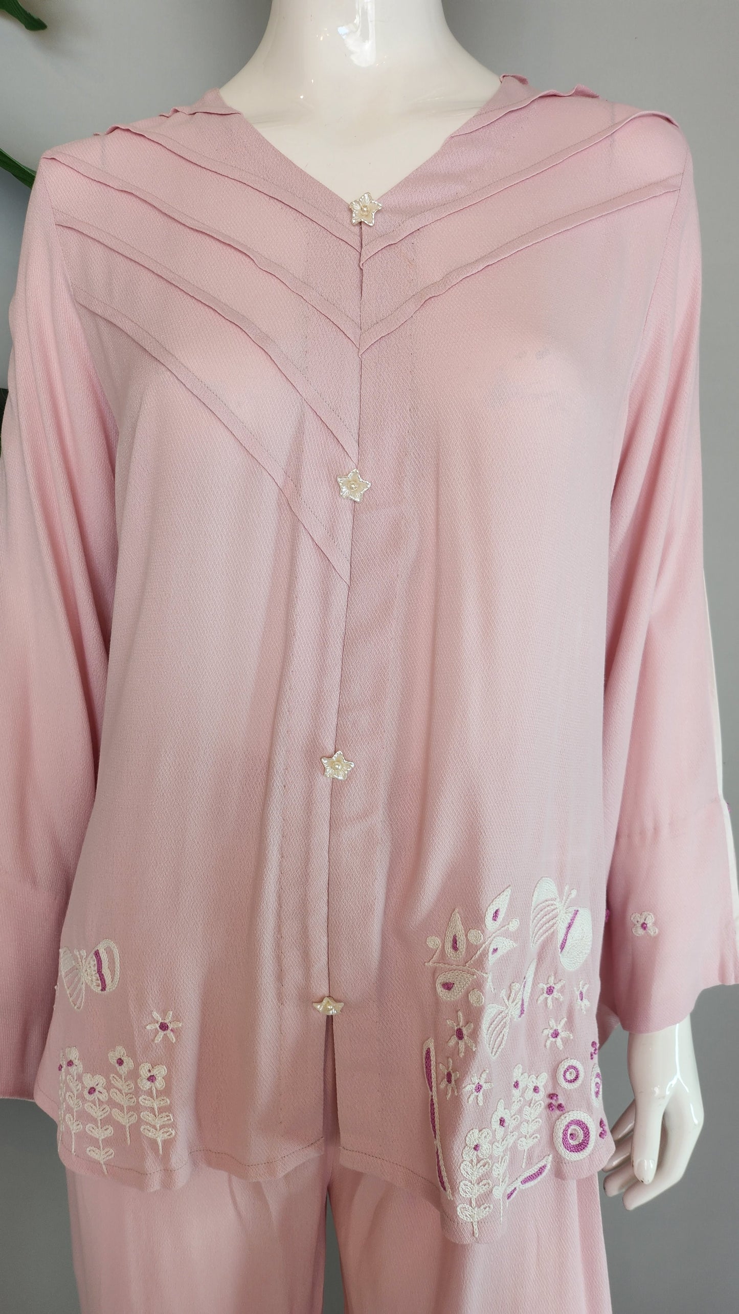 FARAH ZUBAIR - Baby Pink Coord Set