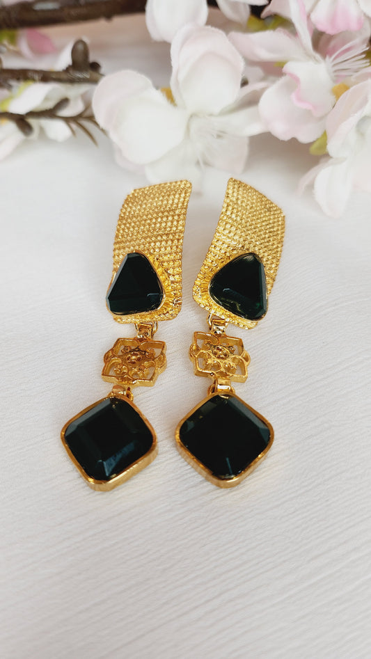 CHARBAGH Jewelry - Layla Emerald Earrings