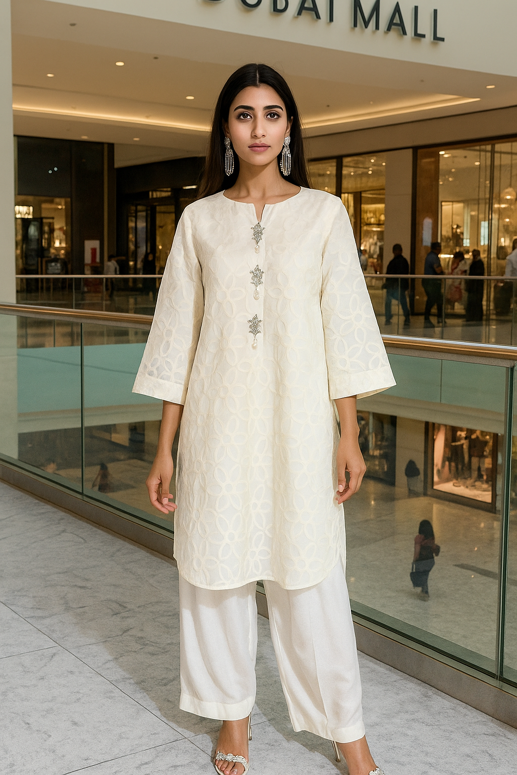 ASHJAIN SAFWAN - Sunflower in White