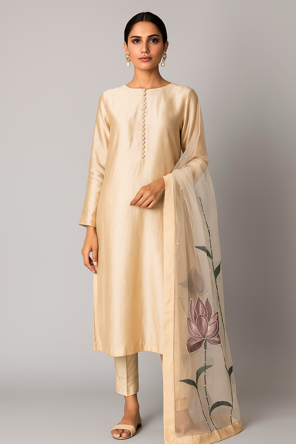Mehak Yaqoob Couture - Plain Beige