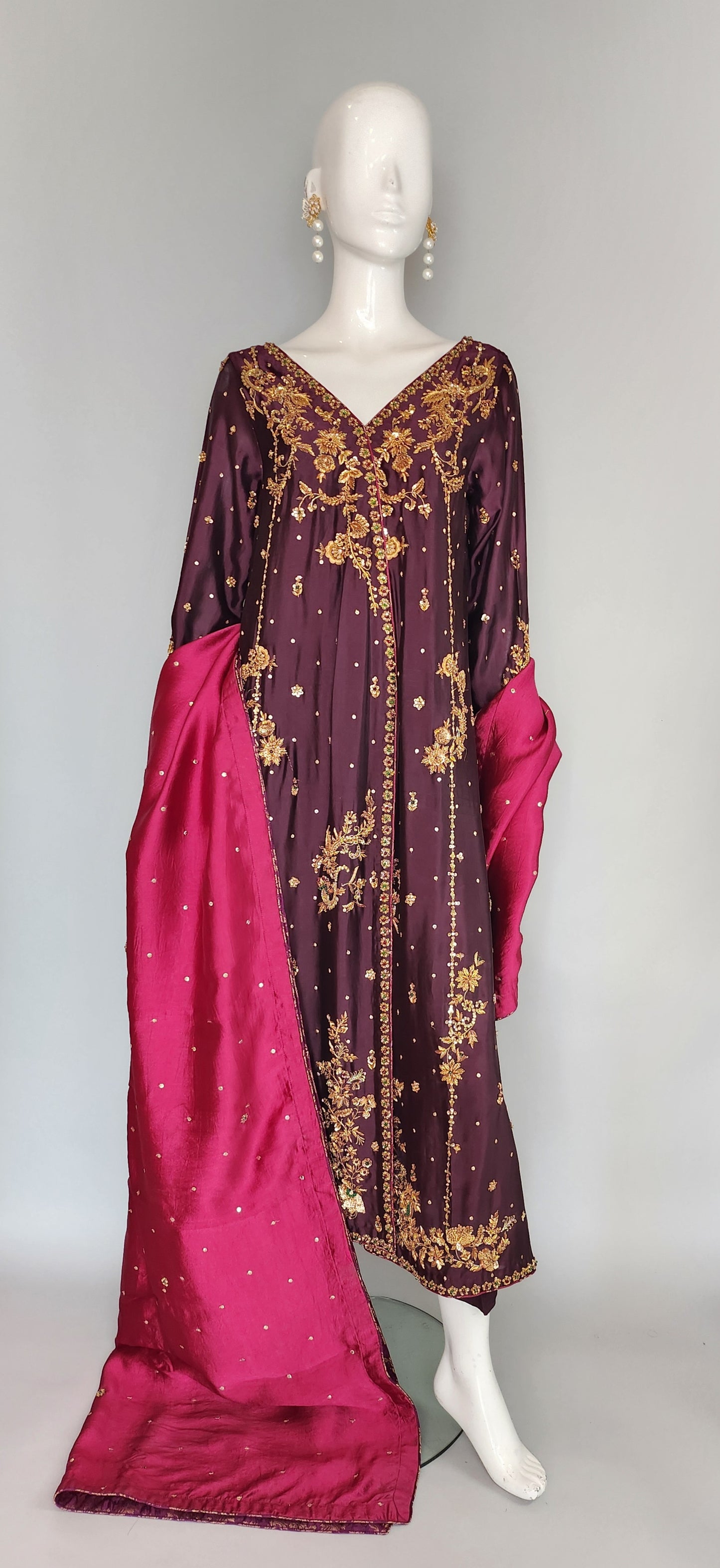 Hafsa Malik - Shah Jahan Maroon