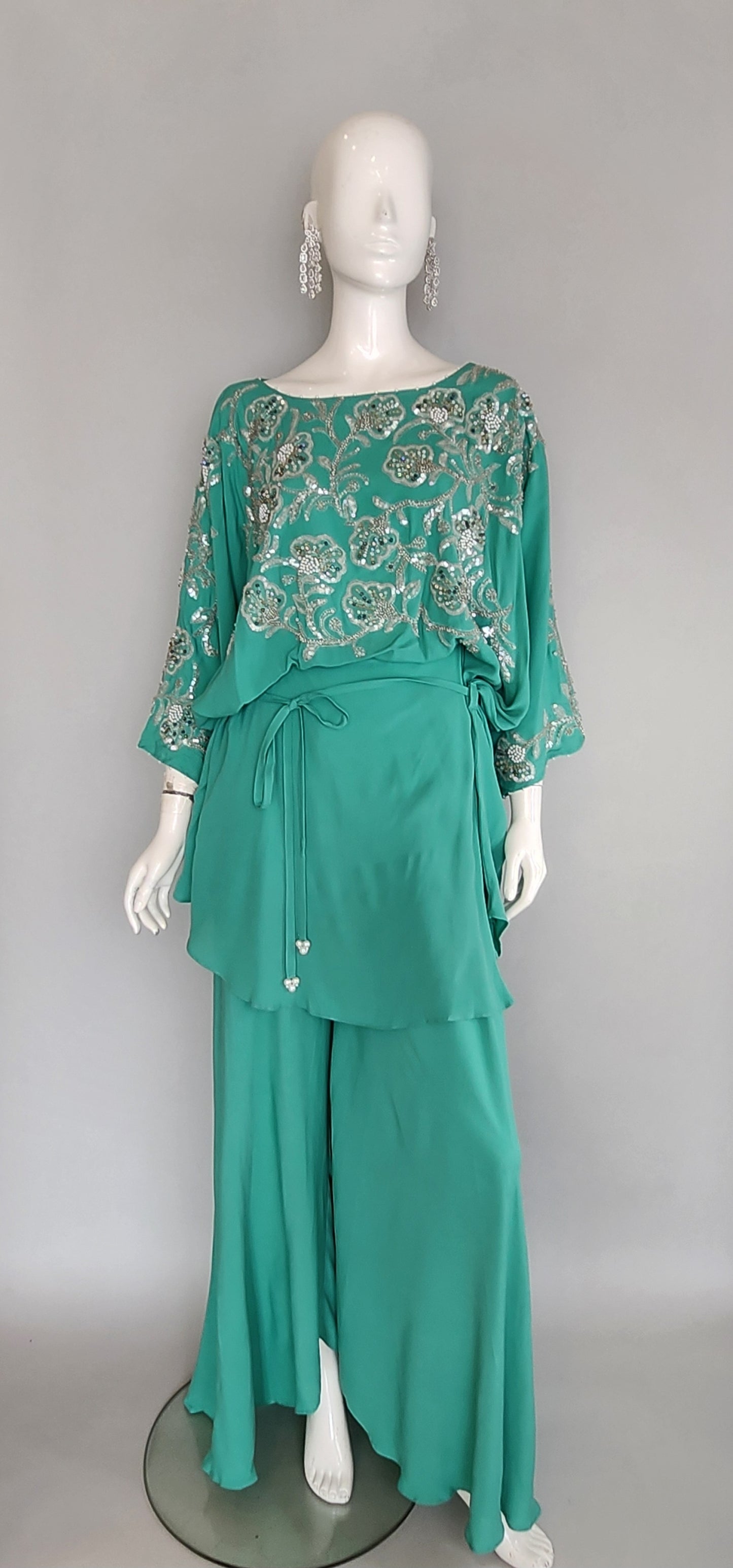 MARIA RAO - Seafoam Green cutdana