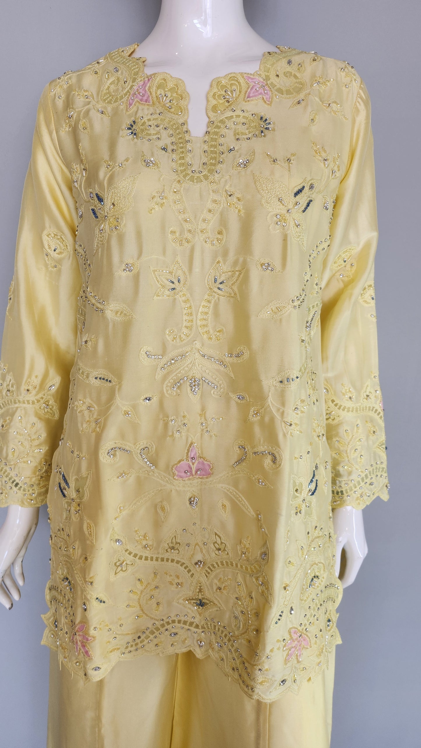 SABEEN ABBAS - Jasmine in Butter yellow color